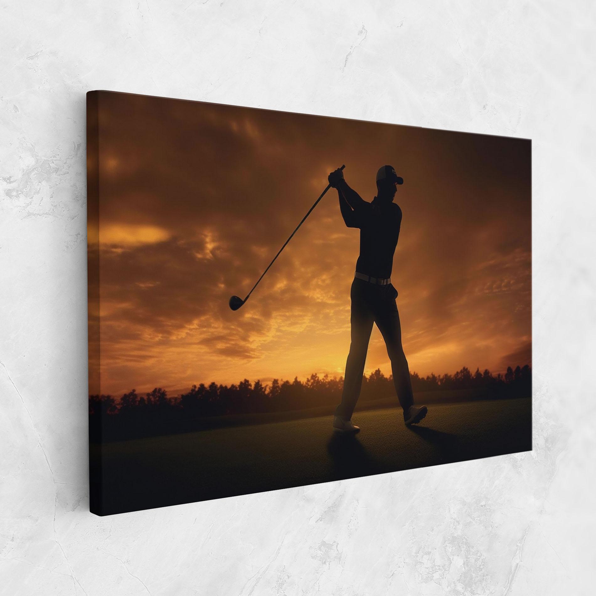 Vászonkép Golf Course Sunset mockup 1