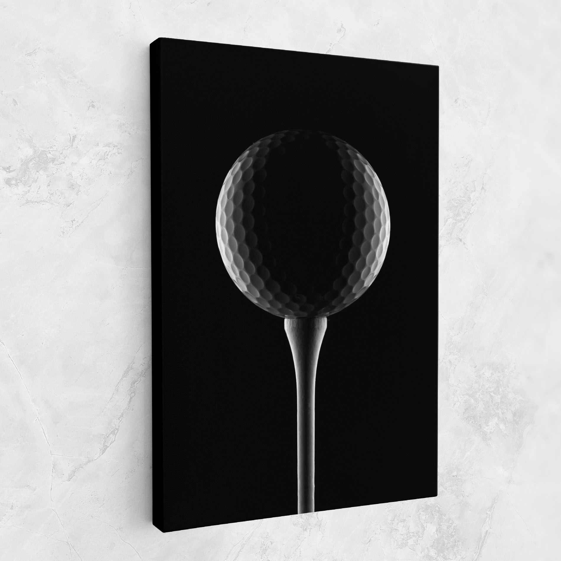 Golf Ball Black mockup 1