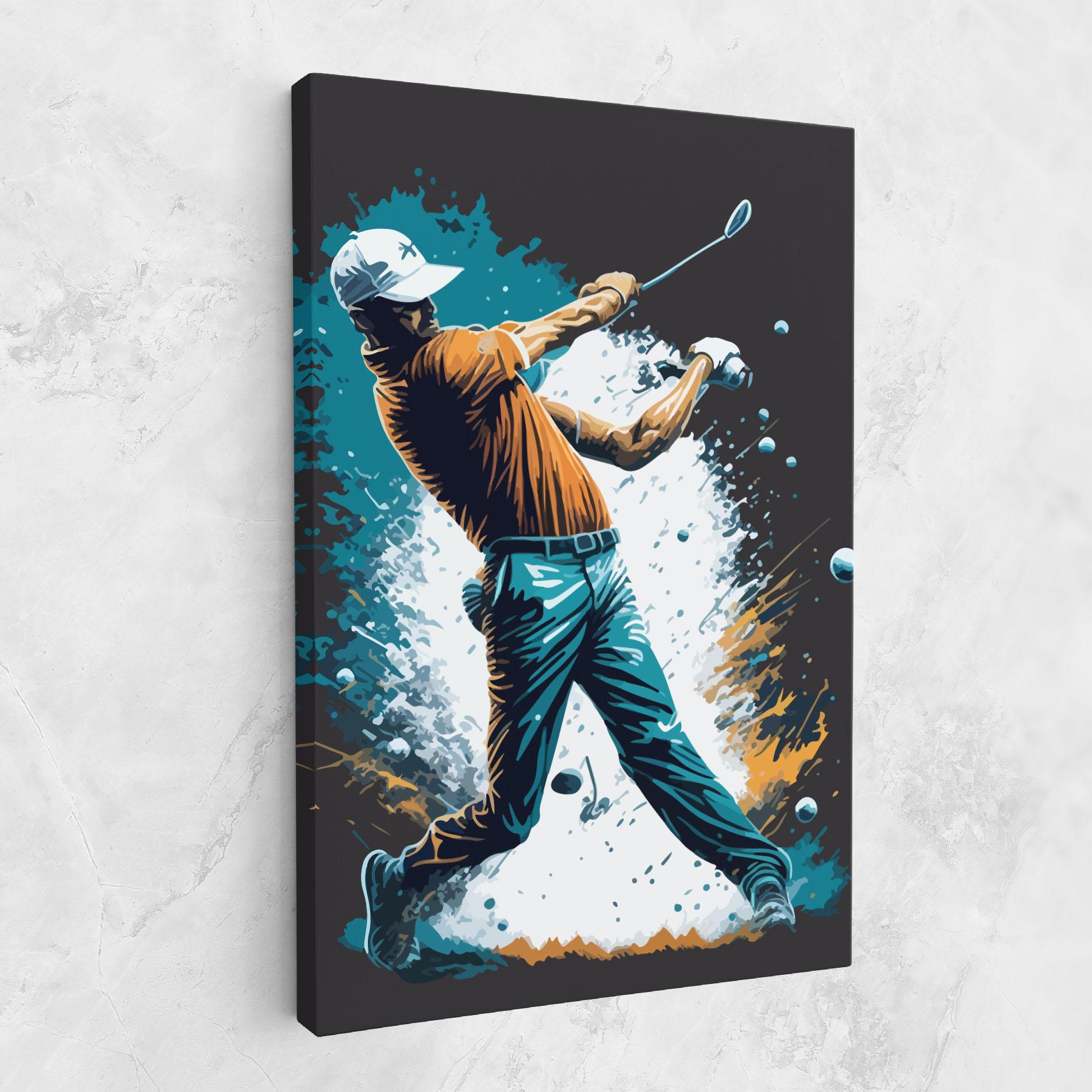 Vászonkép Golf On Grey mockup 1