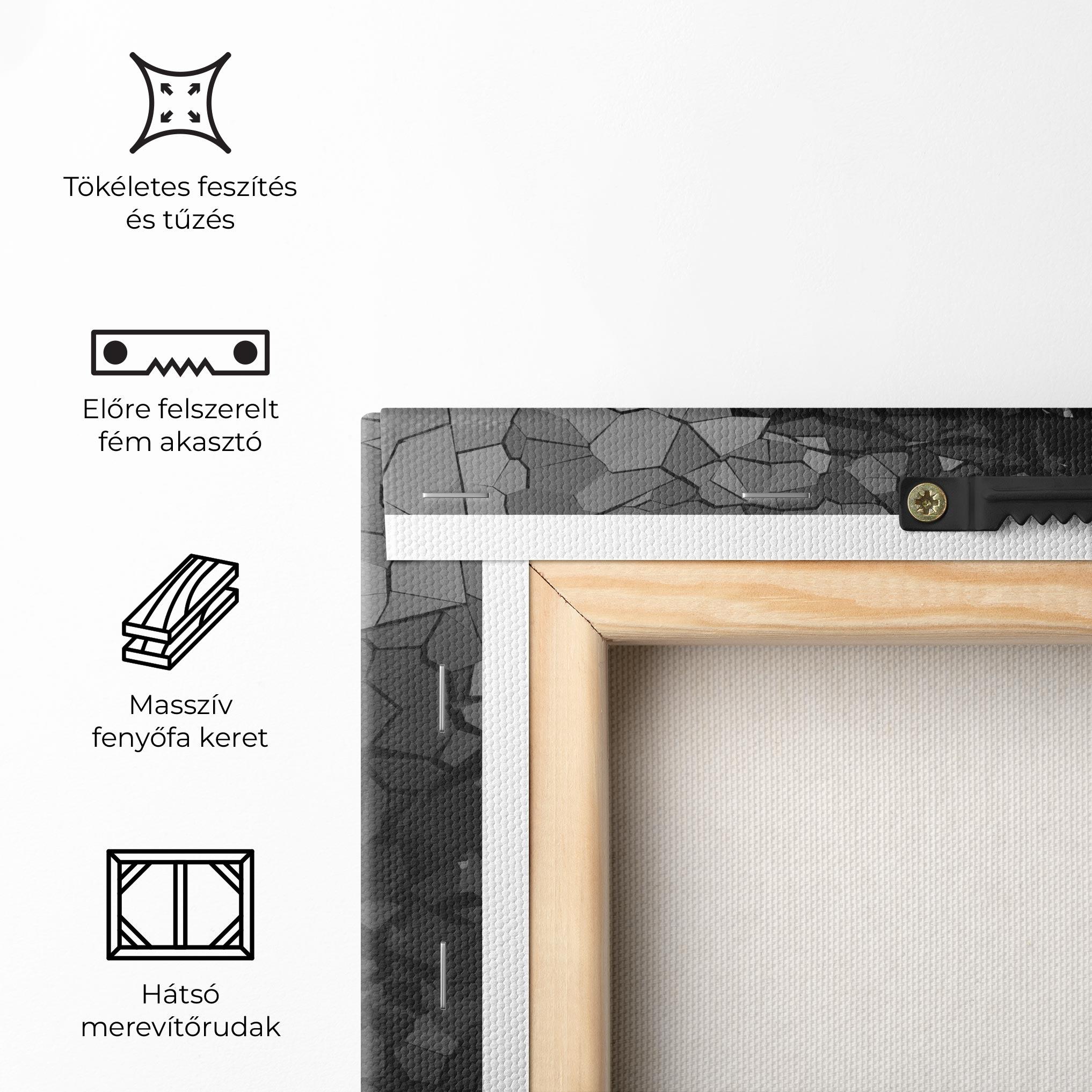 Vászonkép Black Wall Golf Ball mockup 5