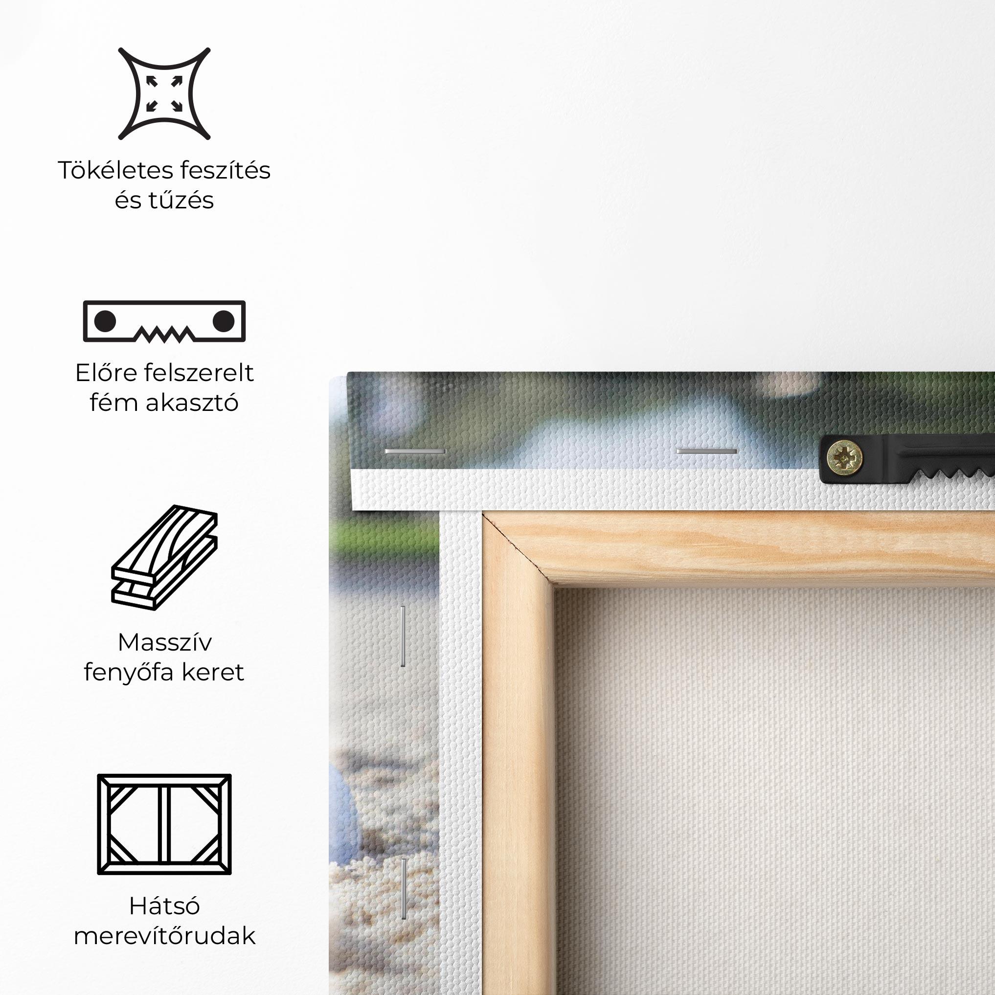 Vászonkép Golf Ball In Sand mockup 5