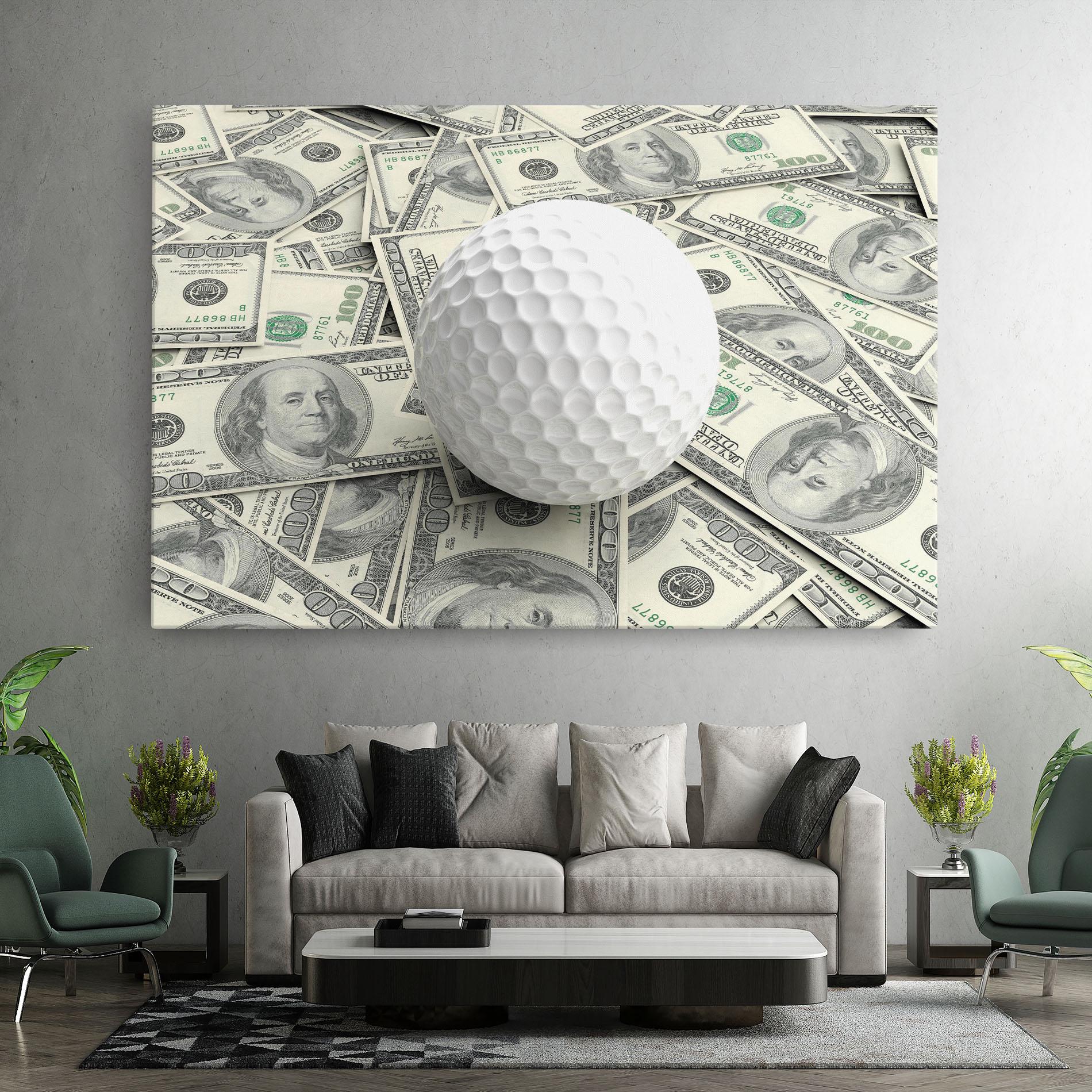 Vászonkép 3d Golf Ball mockup 7