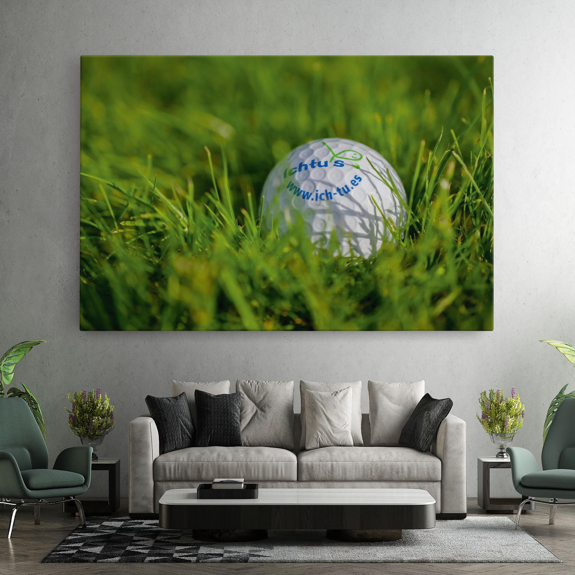 Vászonkép Golf Ball In Grass mockup 7