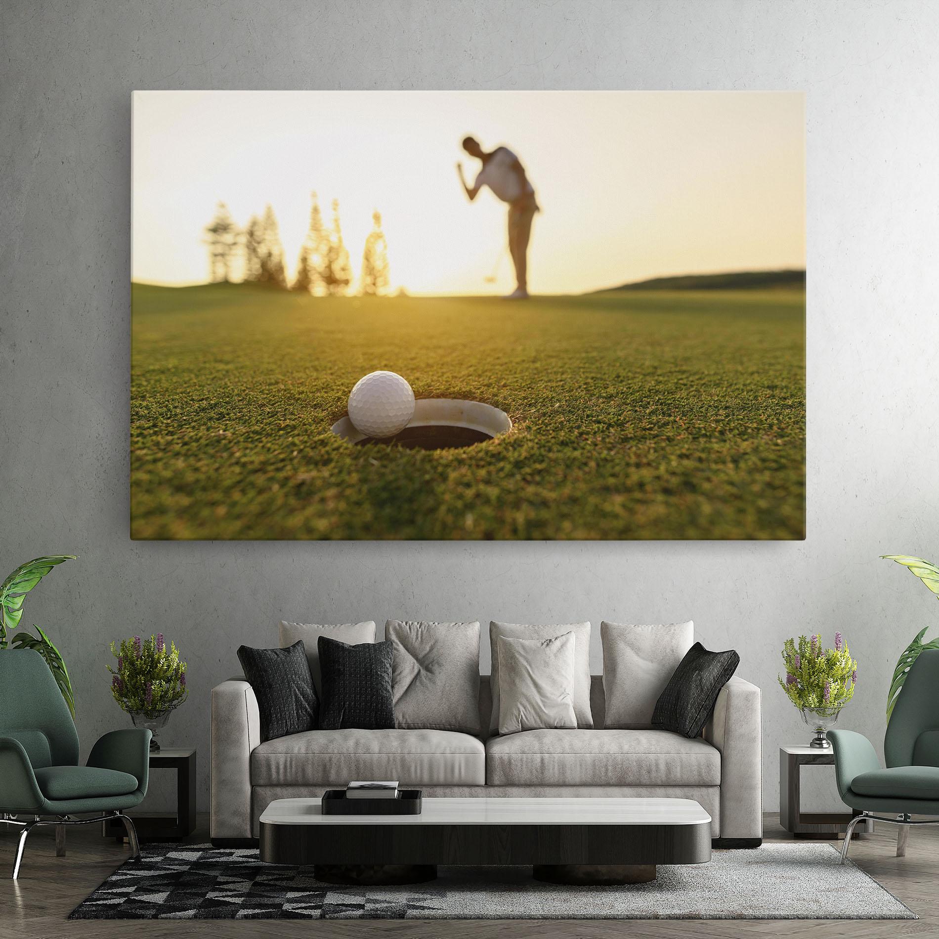 Vászonkép Golfer Concept mockup 7