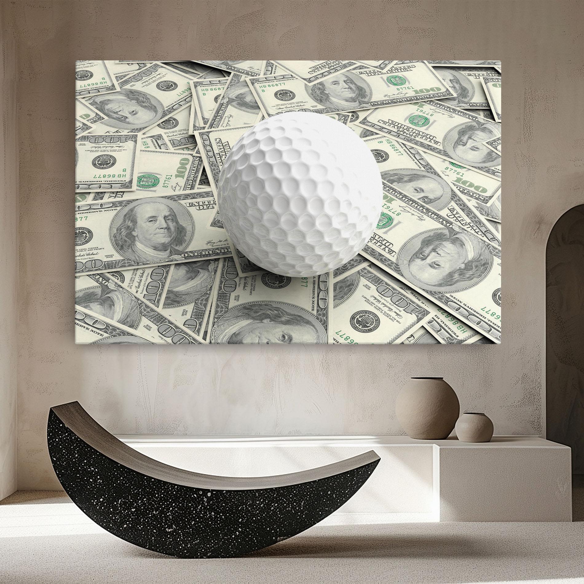 Vászonkép 3d Golf Ball mockup 8
