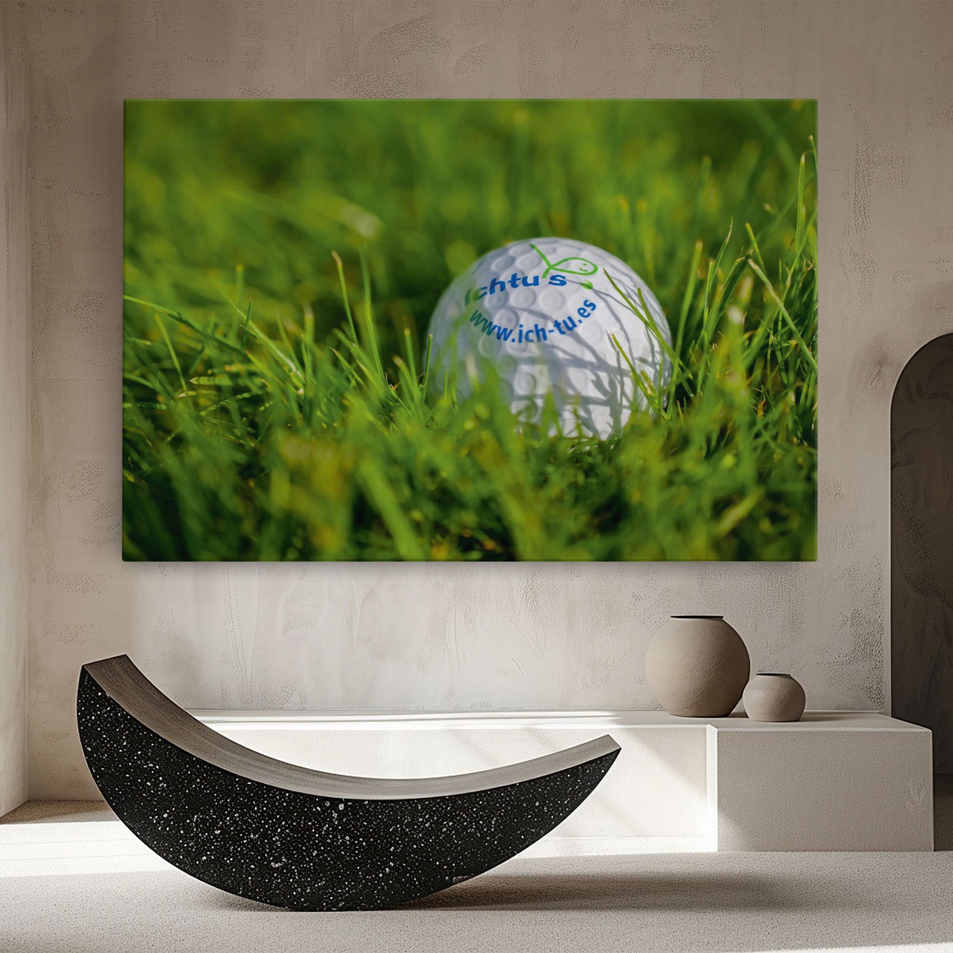 Golf Ball In Grass mockup 8