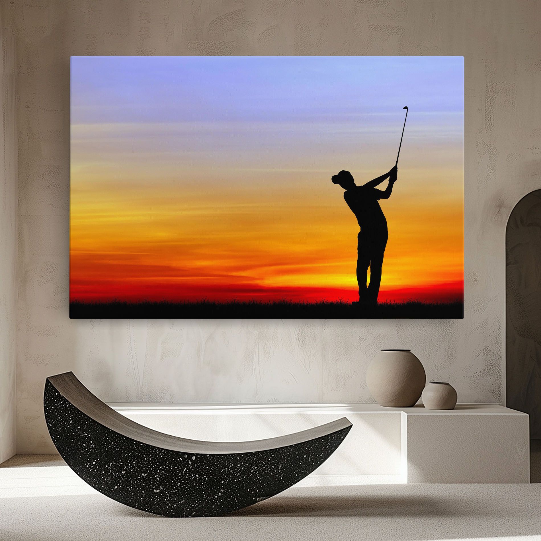 Playing Golf Sunrise mockup 8