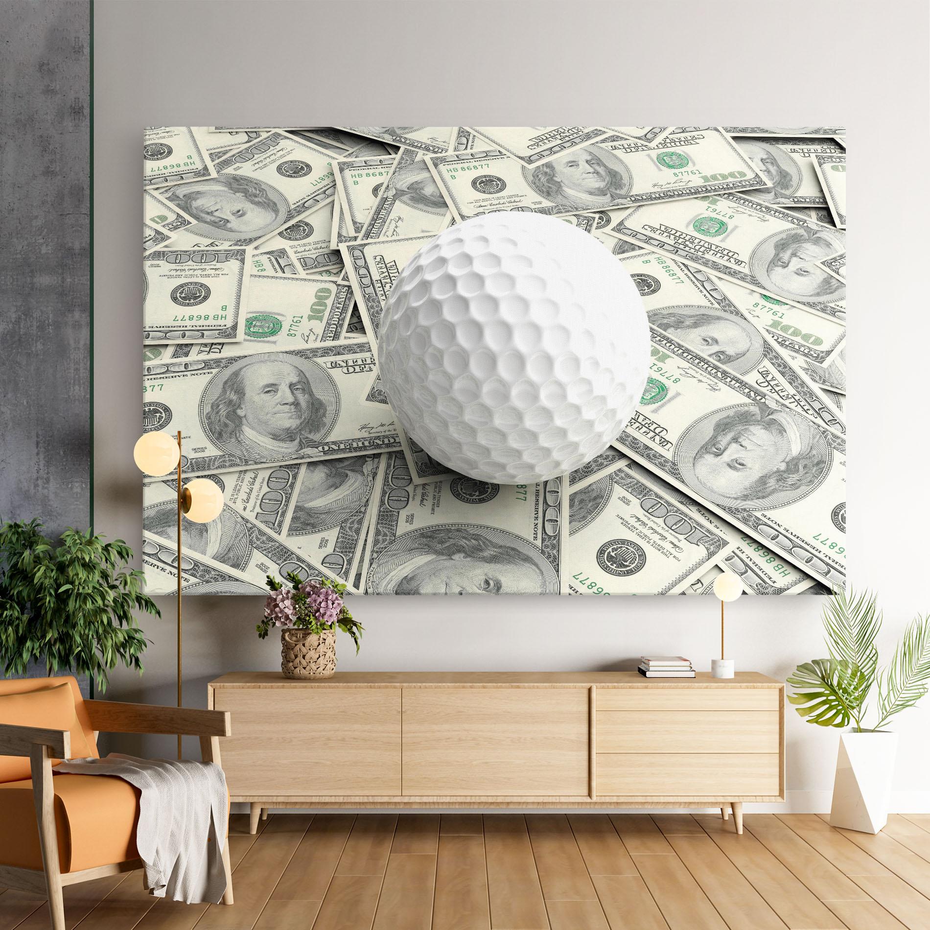 Vászonkép 3d Golf Ball mockup 9
