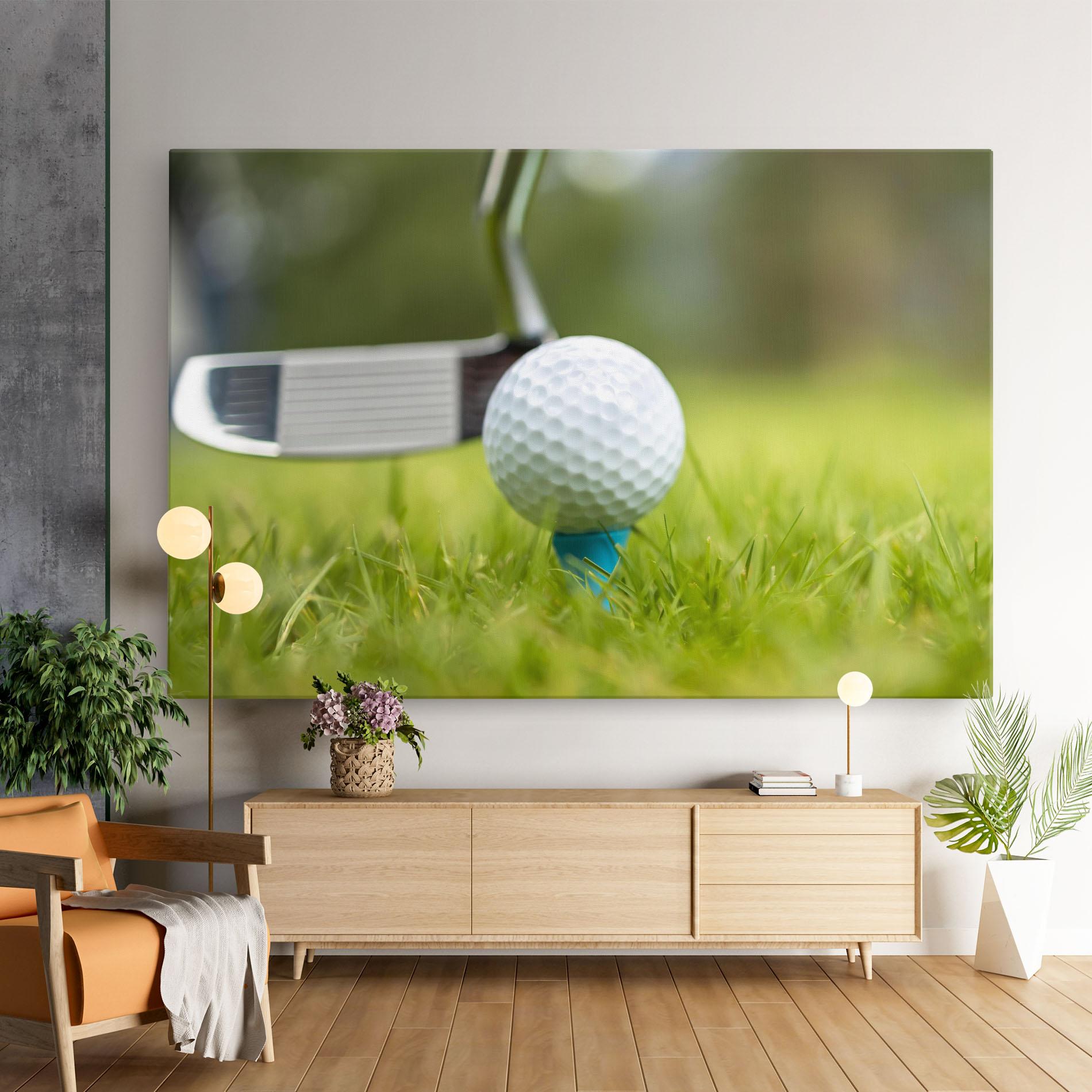 Vászonkép Golf Ball Tee mockup 9