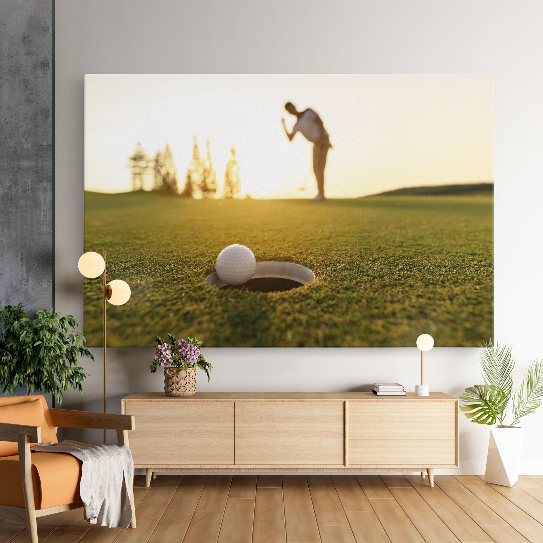 Vászonkép Golfer Concept mockup 9