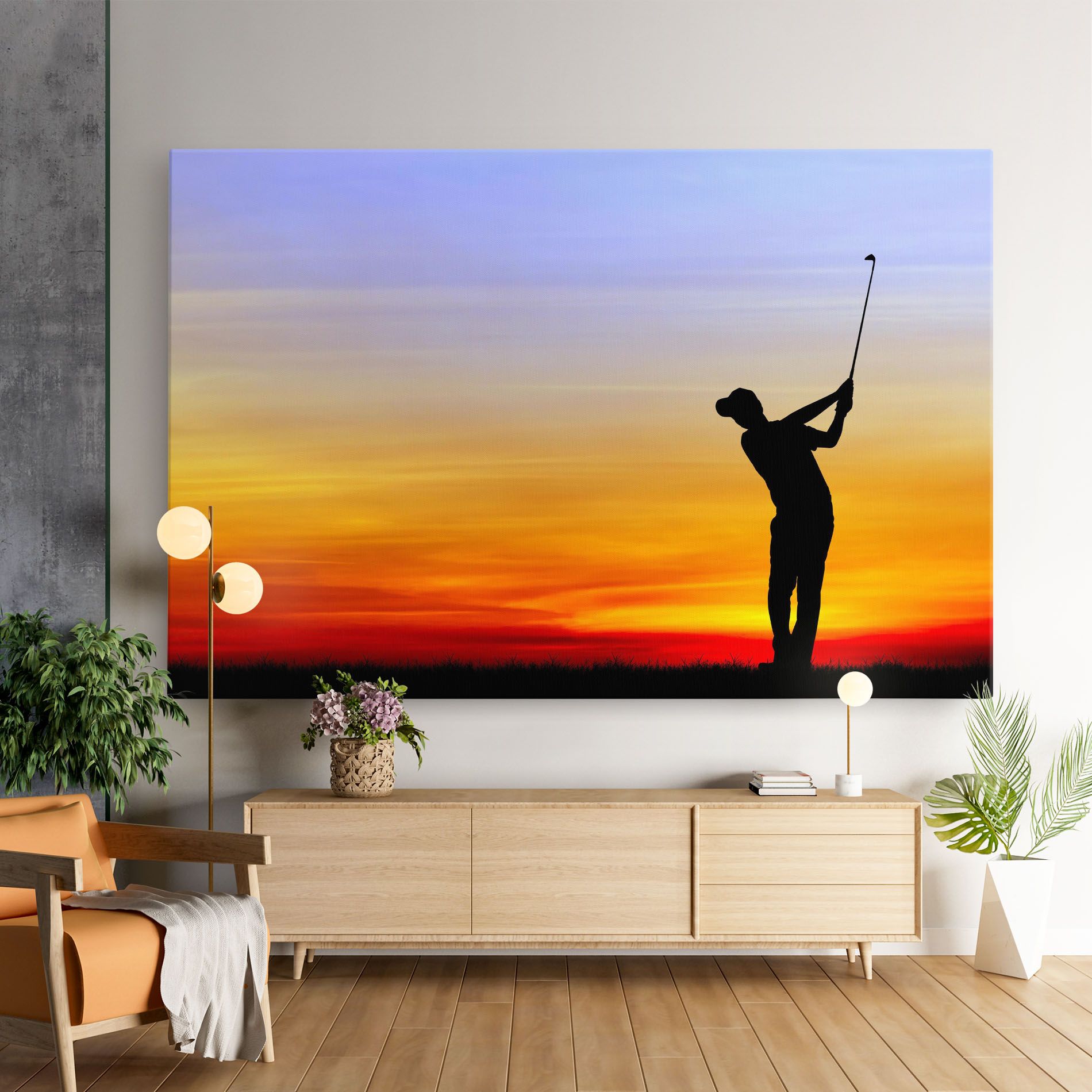 Playing Golf Sunrise mockup 9