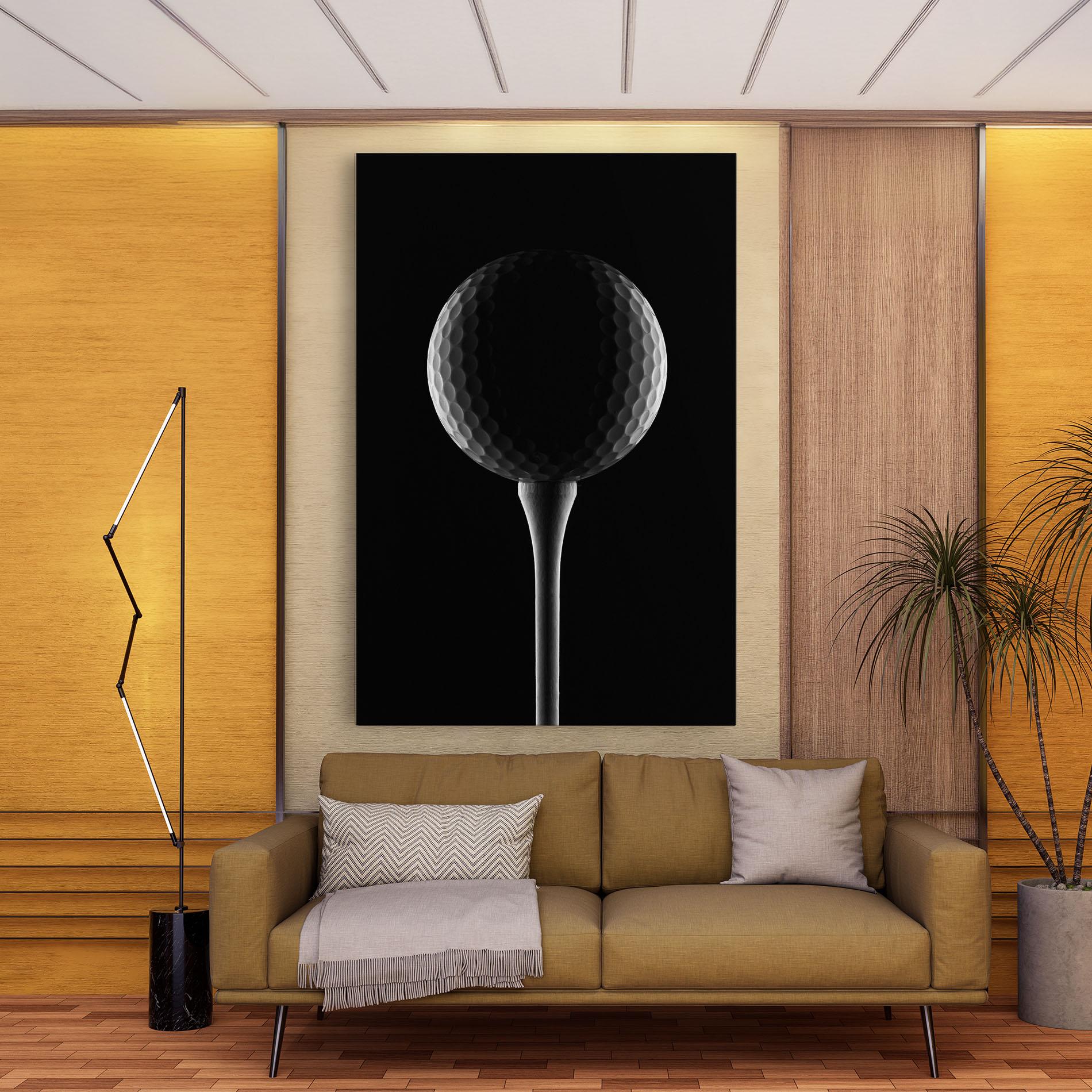 Vászonkép Golf Ball Black mockup 9