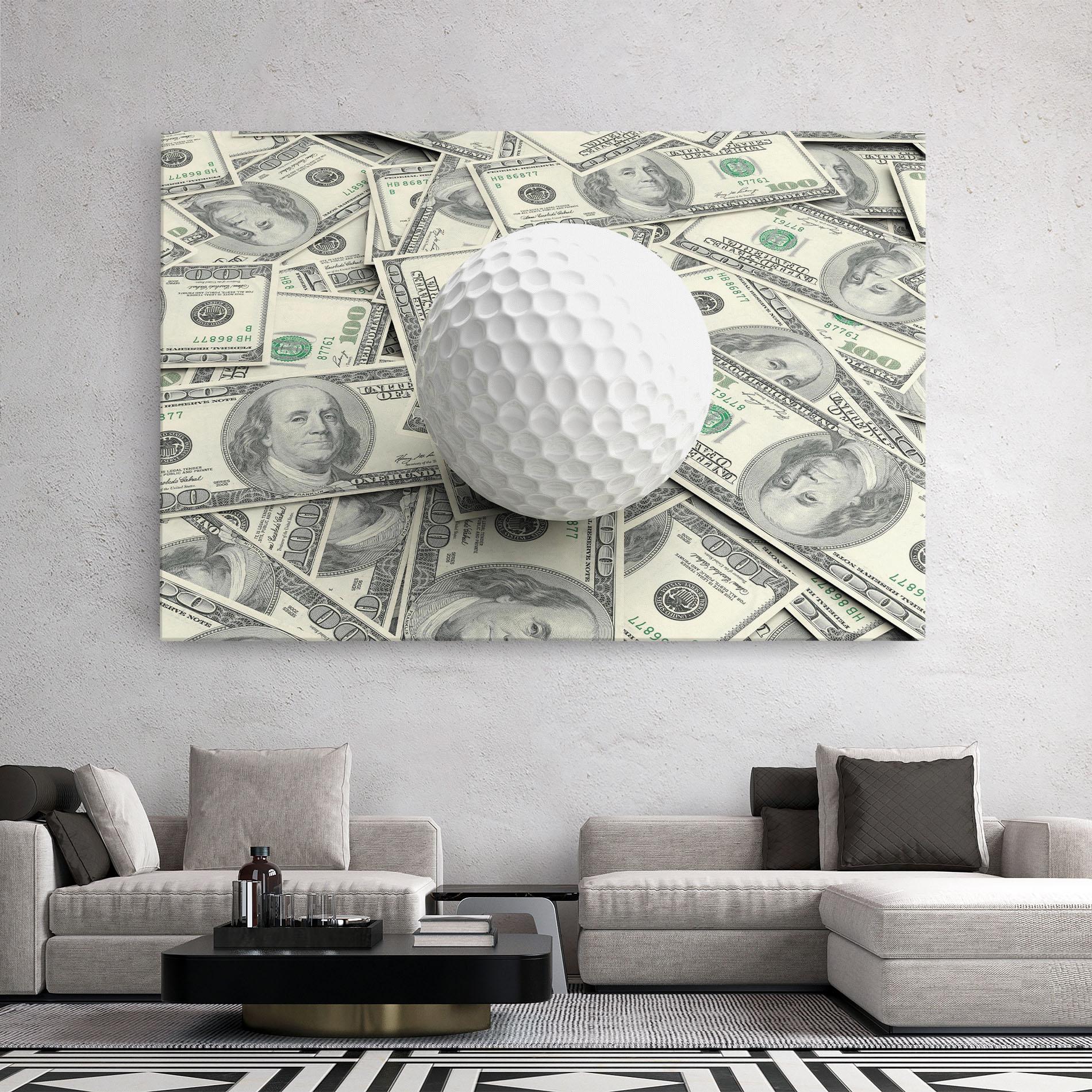 Vászonkép 3d Golf Ball mockup 2
