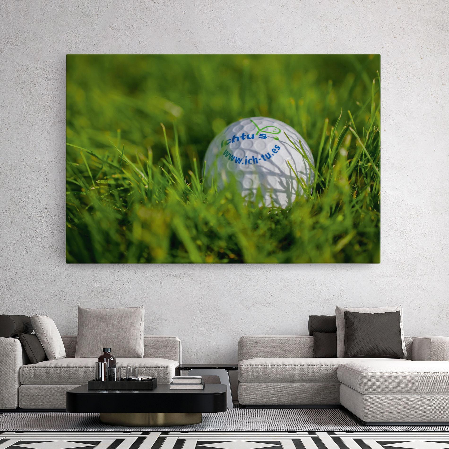 Vászonkép Golf Ball In Grass mockup 2