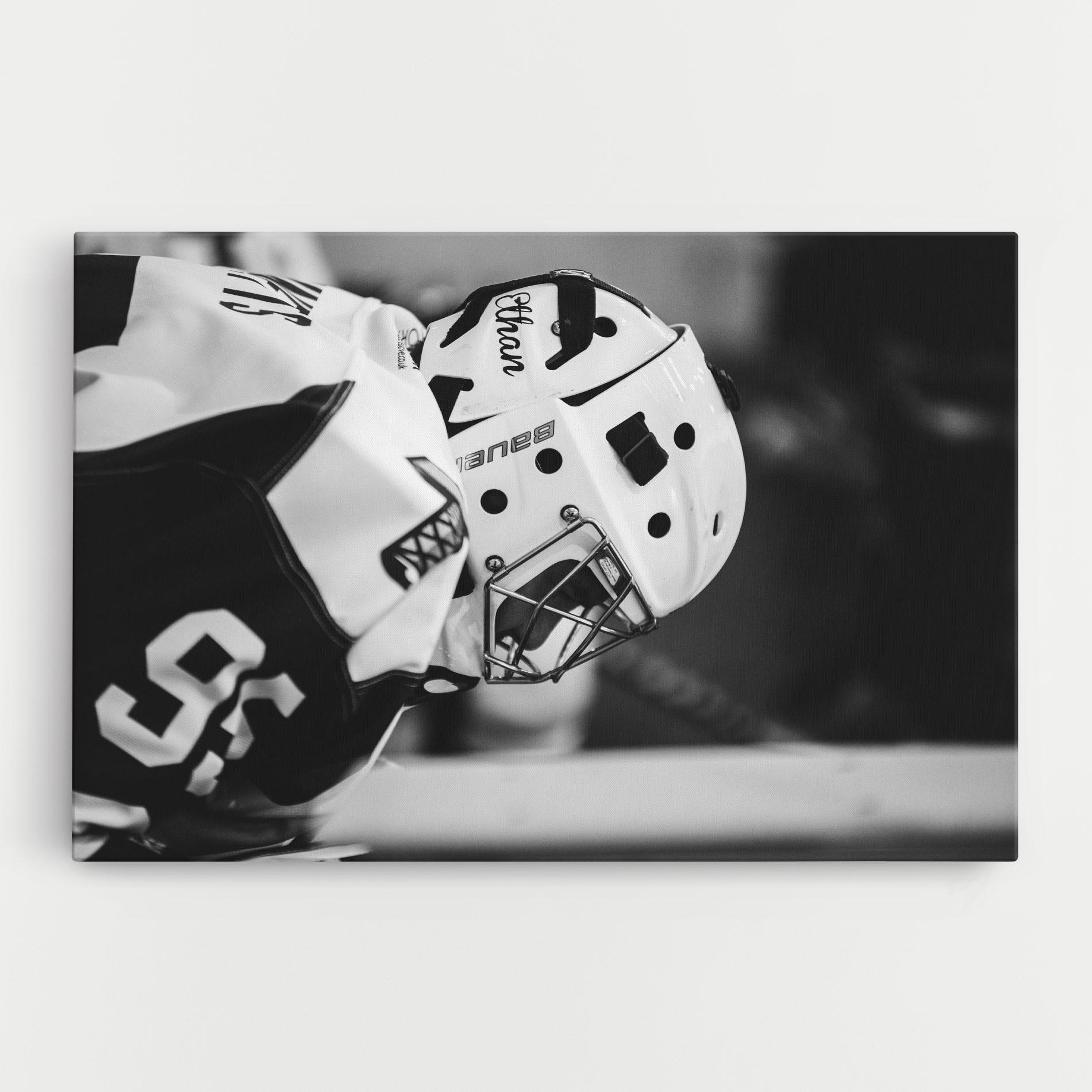 Vászonkép Black White Hockey mockup 0
