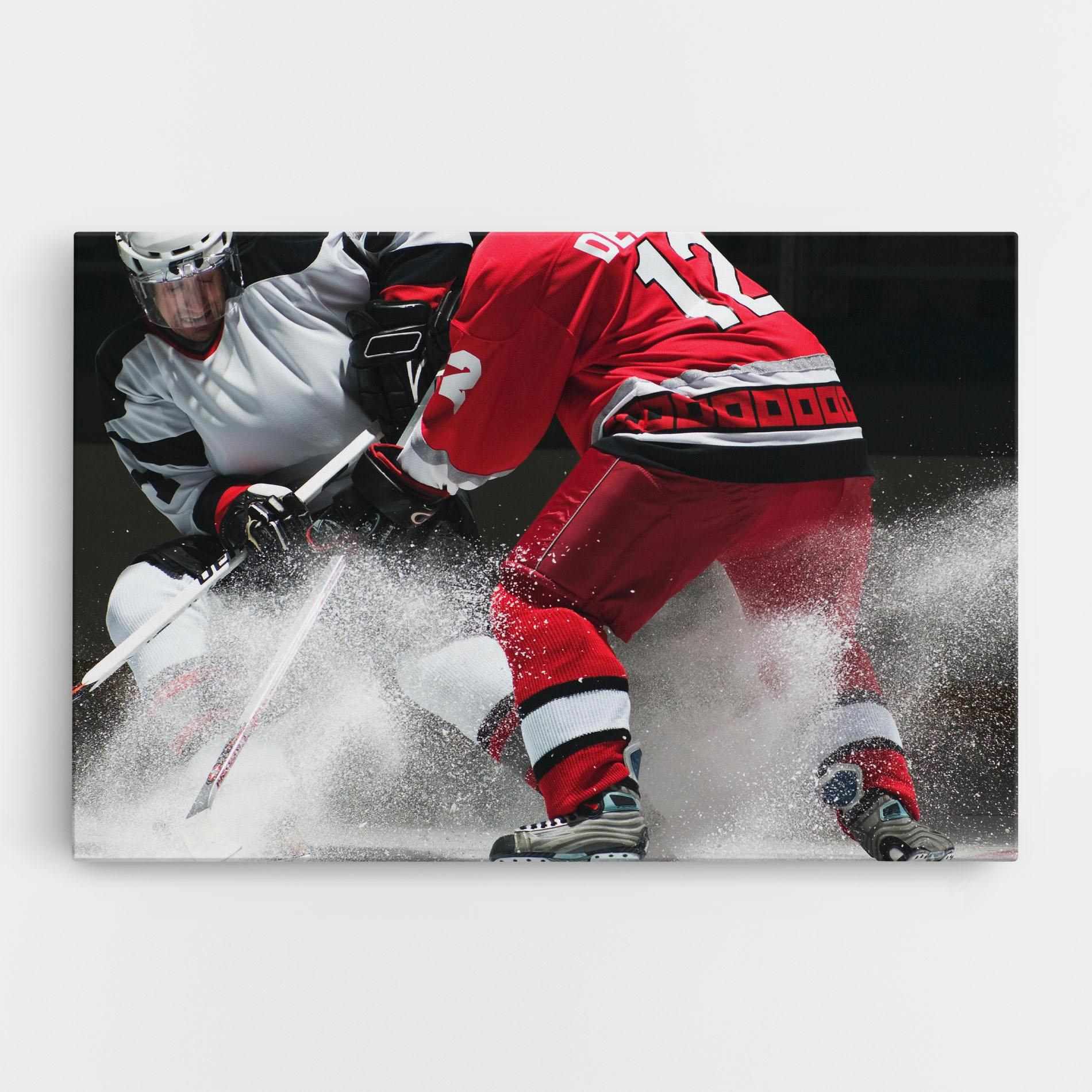 Vászonkép Red Hokey Player mockup 0