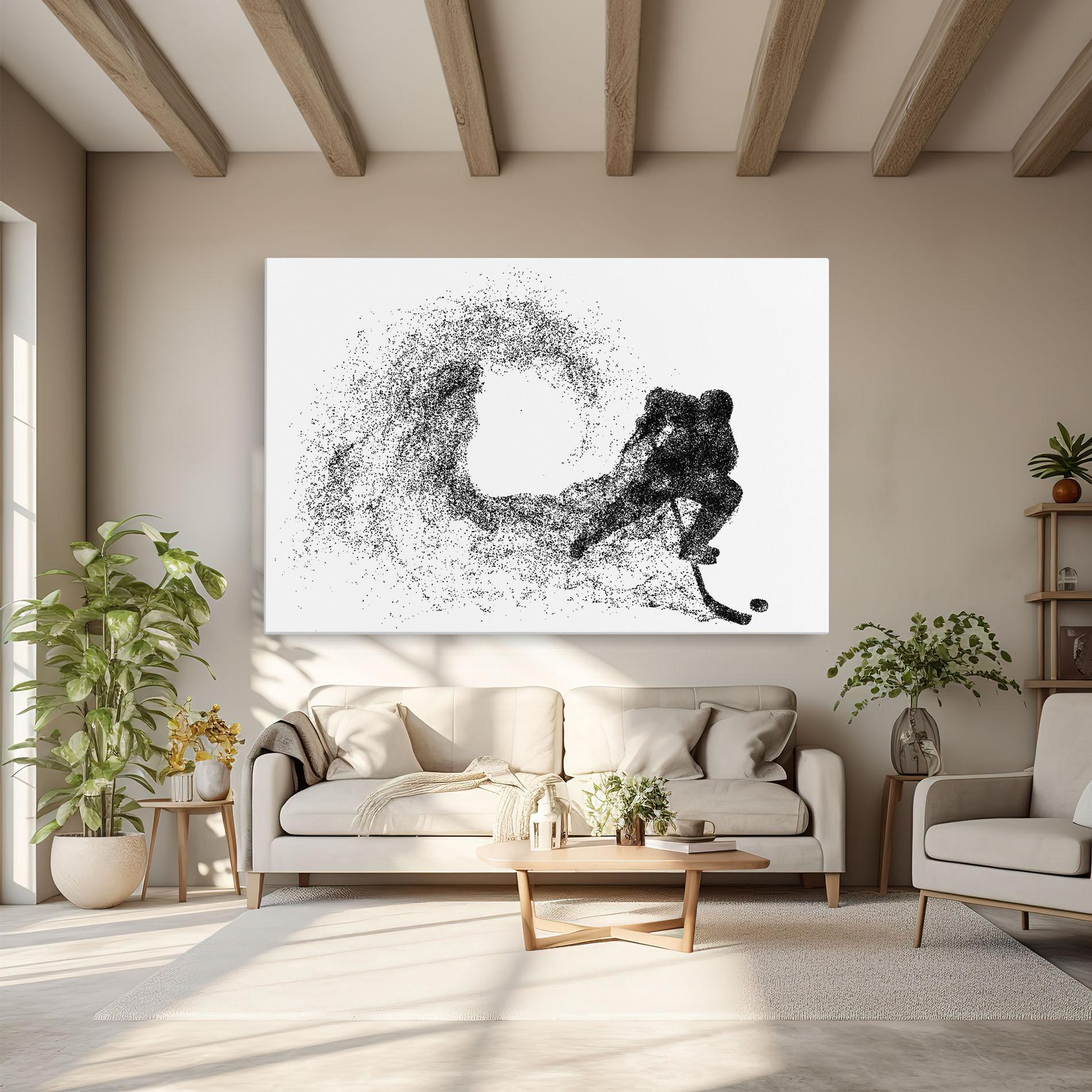 Vászonkép Hockey Playing mockup 6