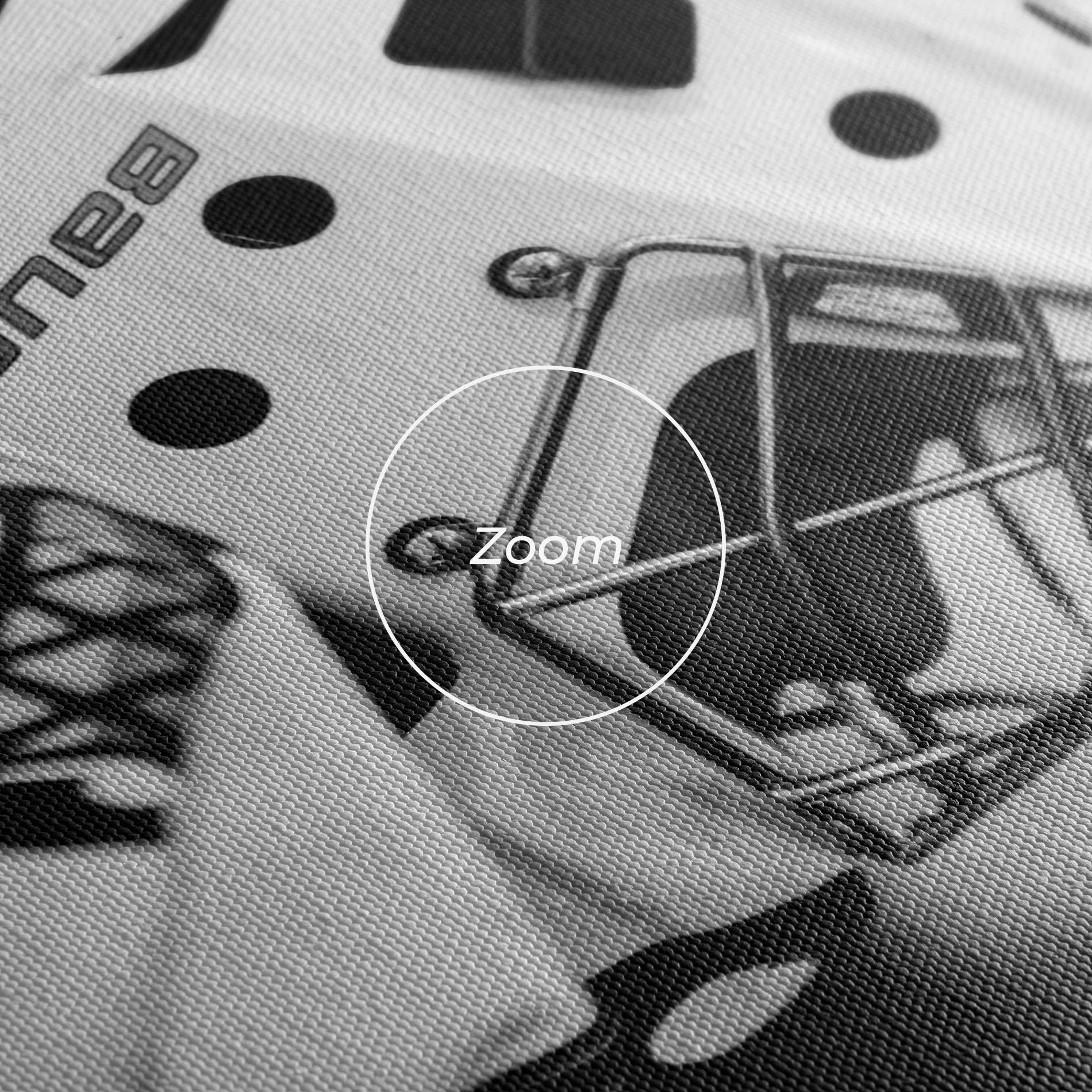 Vászonkép Black White Hockey mockup 3