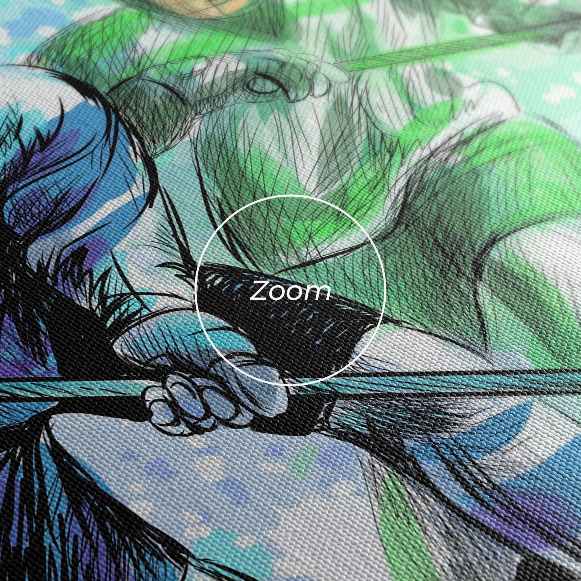 Vászonkép Green Blue Hockey mockup 3