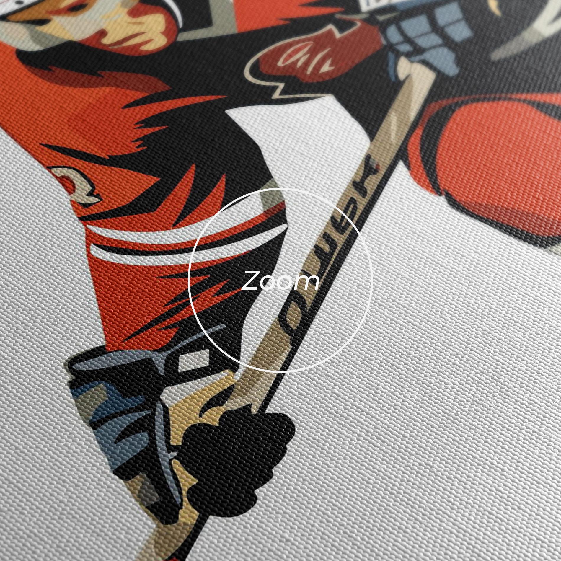 Vászonkép Hockey Orange Player mockup 3