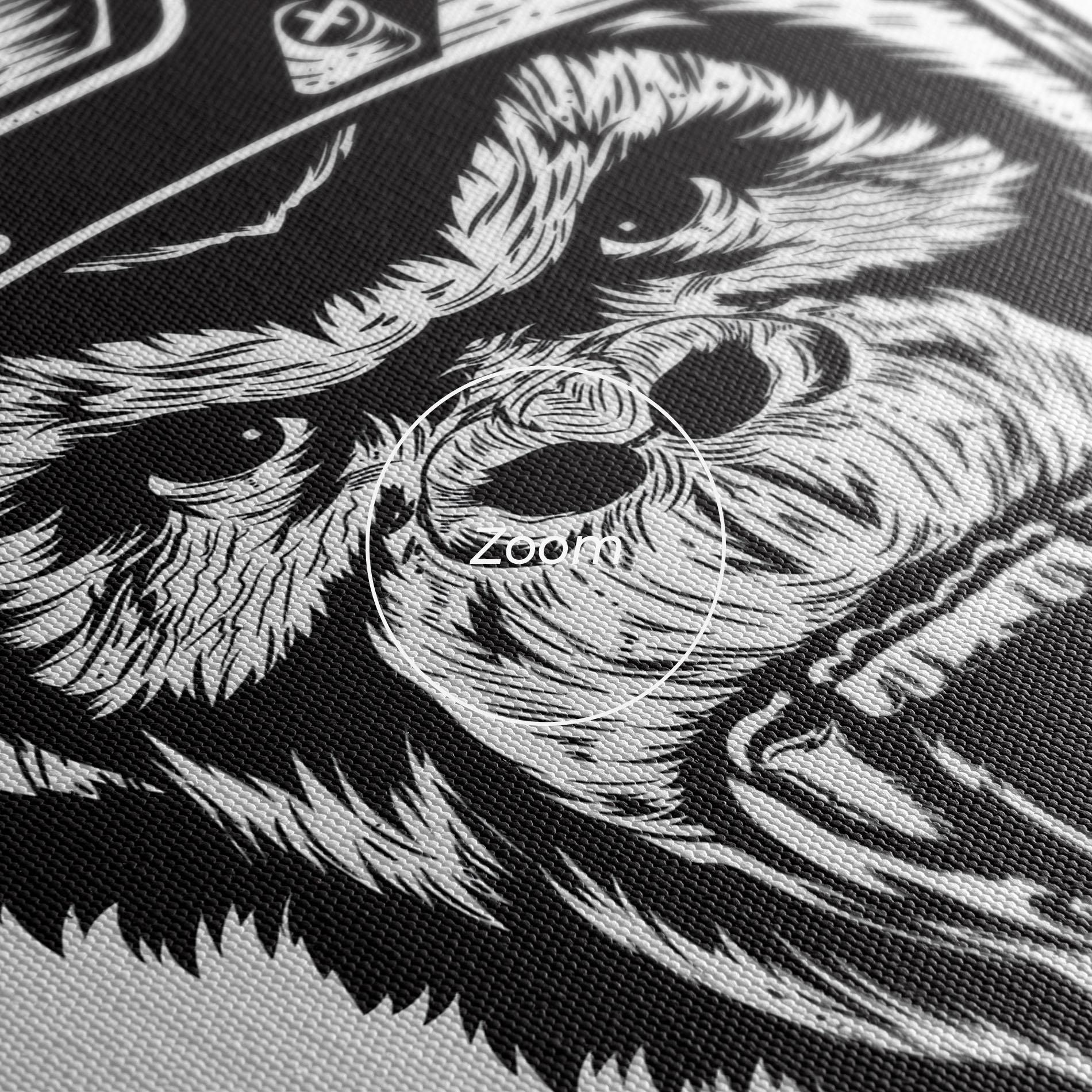 Vászonkép Monkey Hockey mockup 3