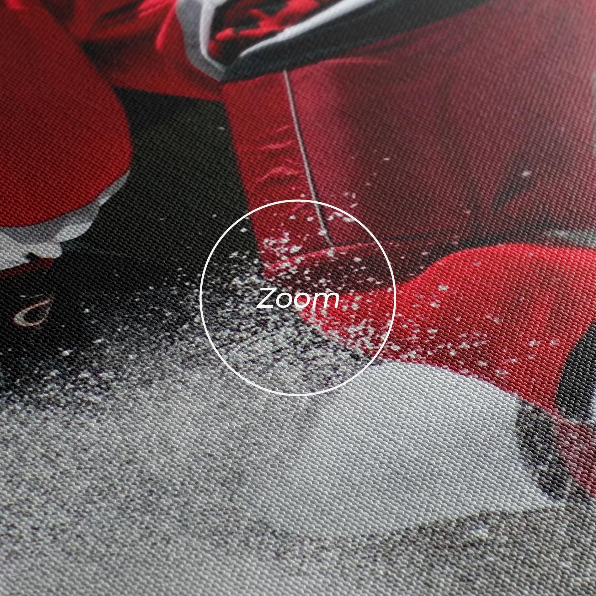 Vászonkép Red Hokey Player mockup 3