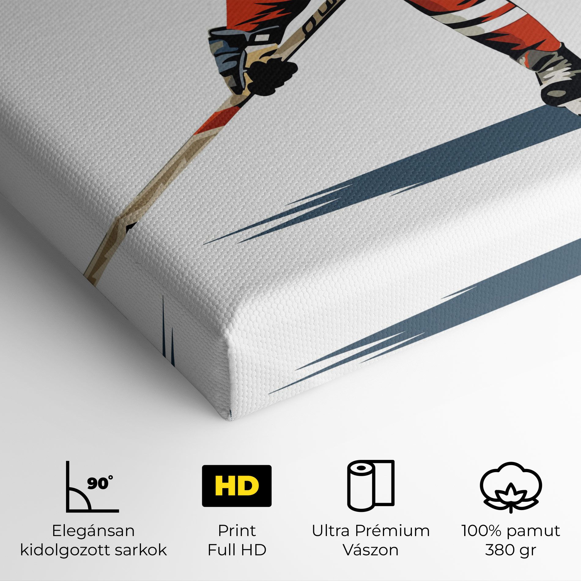Hockey Orange Player mockup 4
