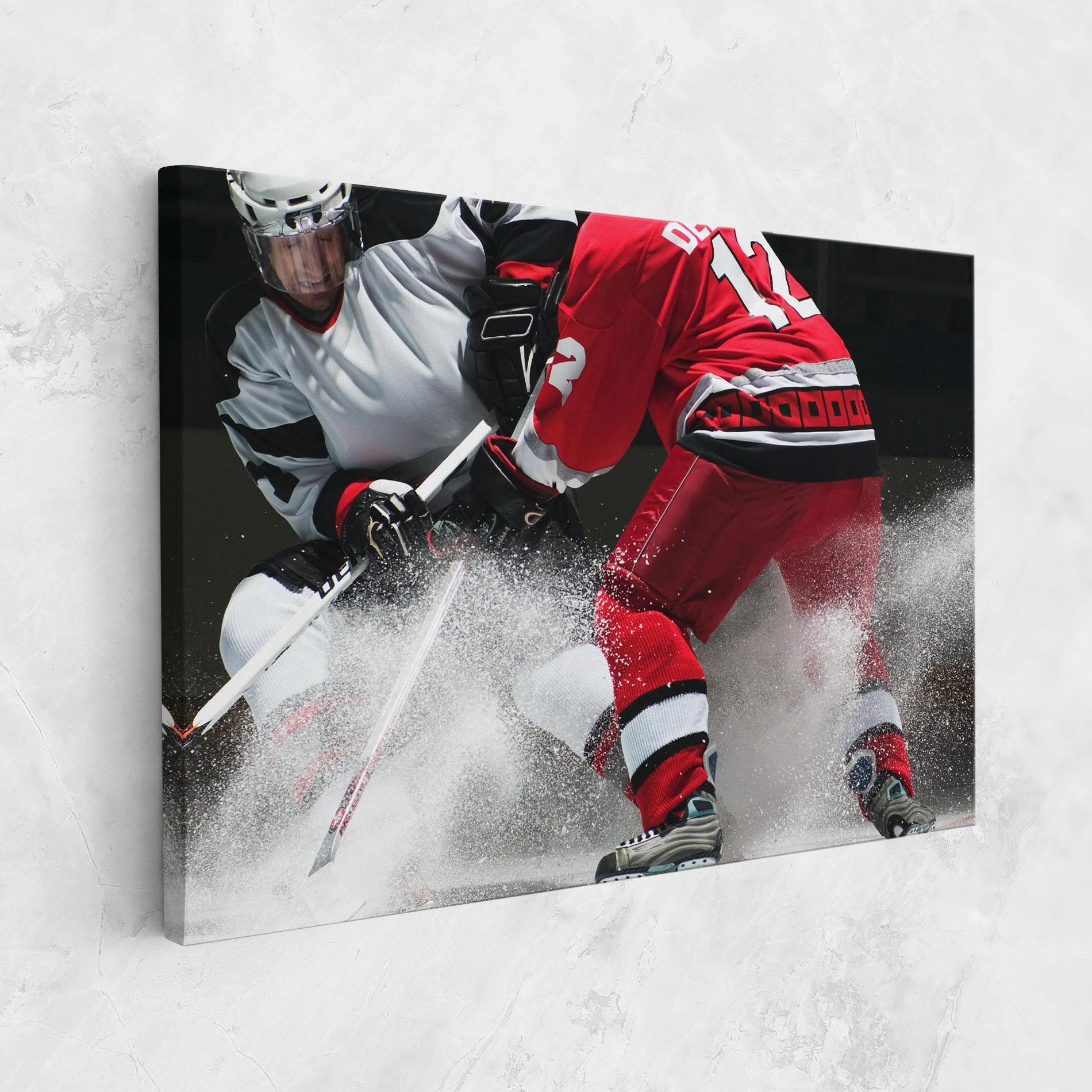 Vászonkép Red Hokey Player mockup 1