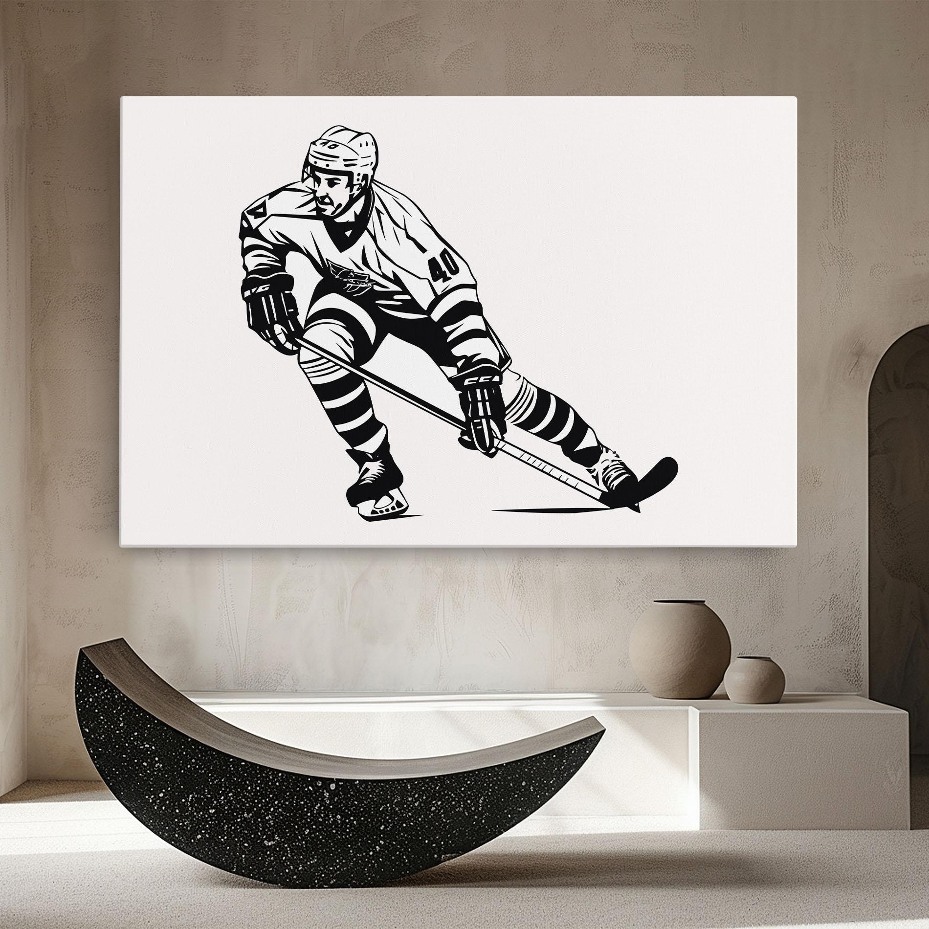 Vászonkép Hockey Player mockup 8