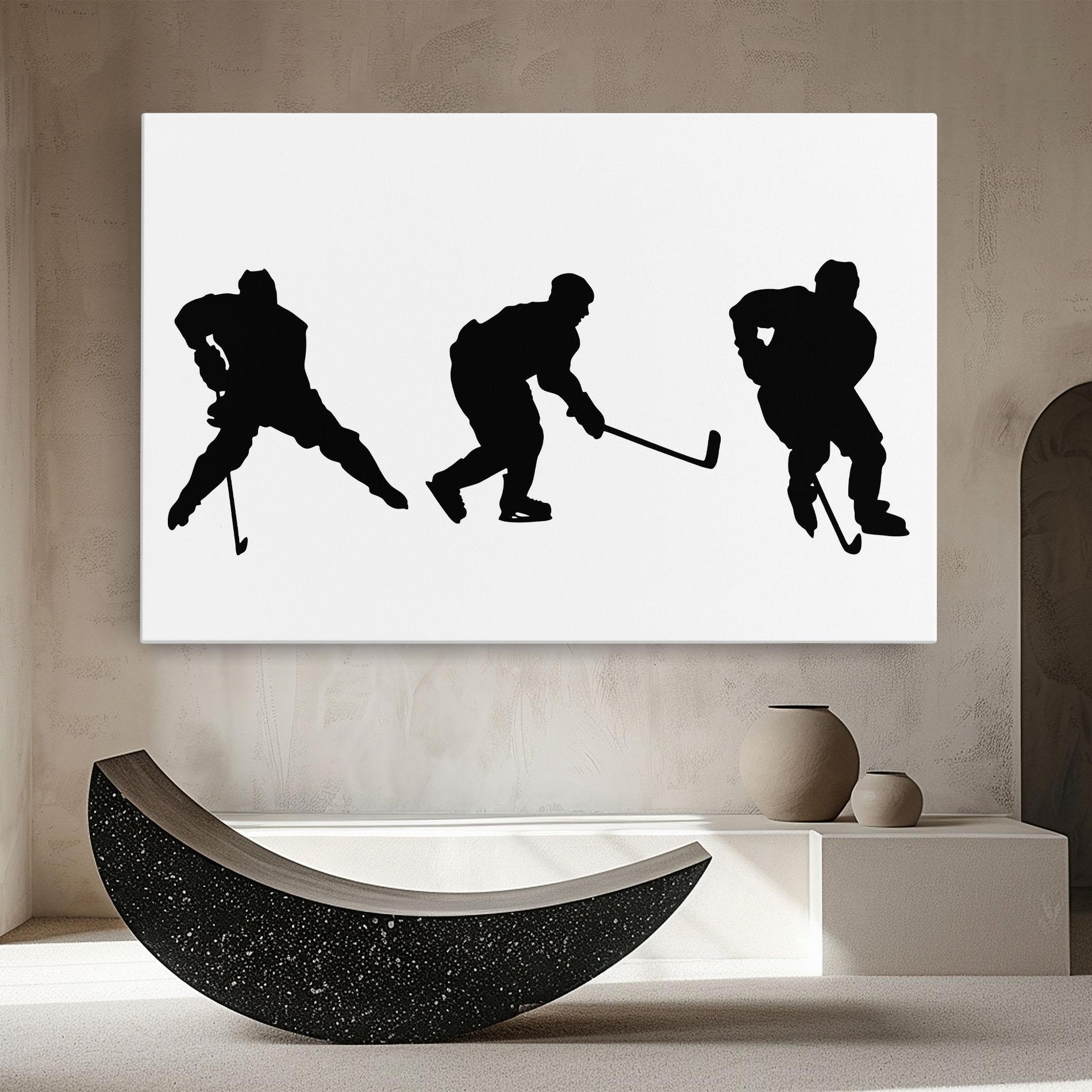 Vászonkép Hockey Pose mockup 8