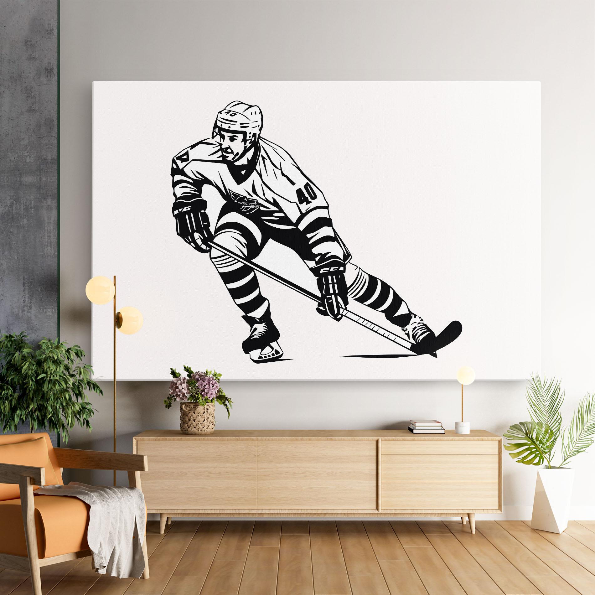 Vászonkép Hockey Player mockup 9
