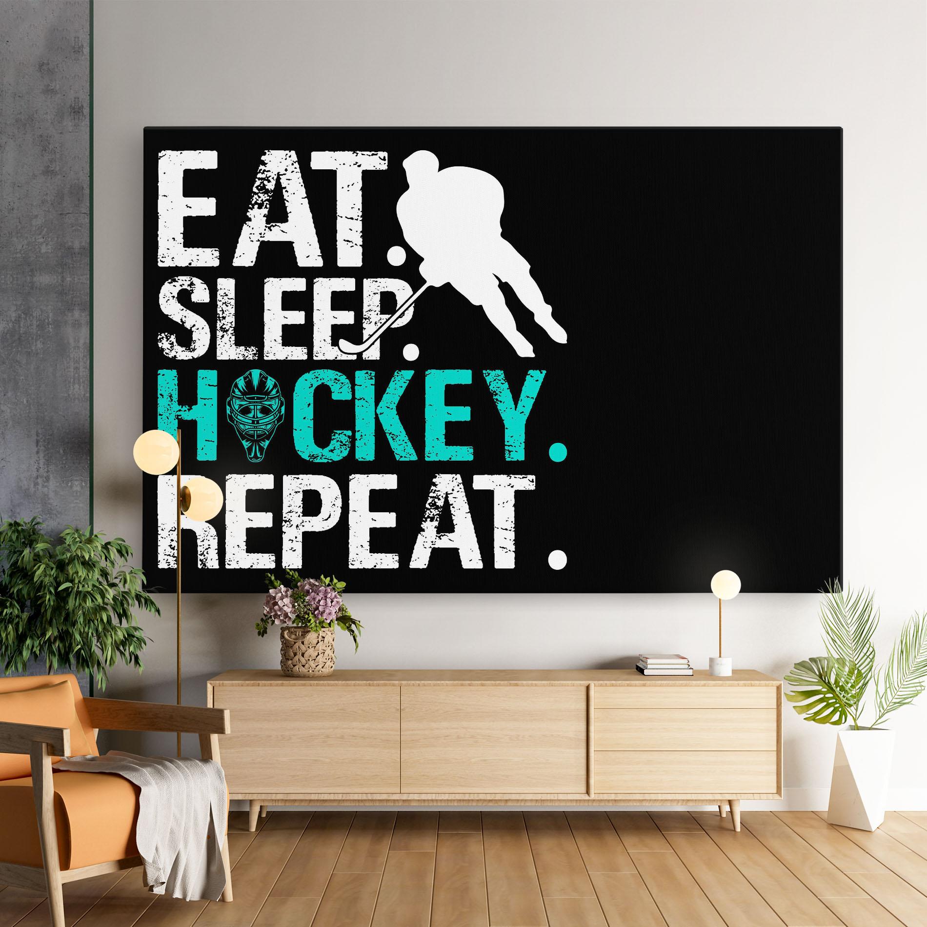 Vászonkép Sleep Hockey mockup 9