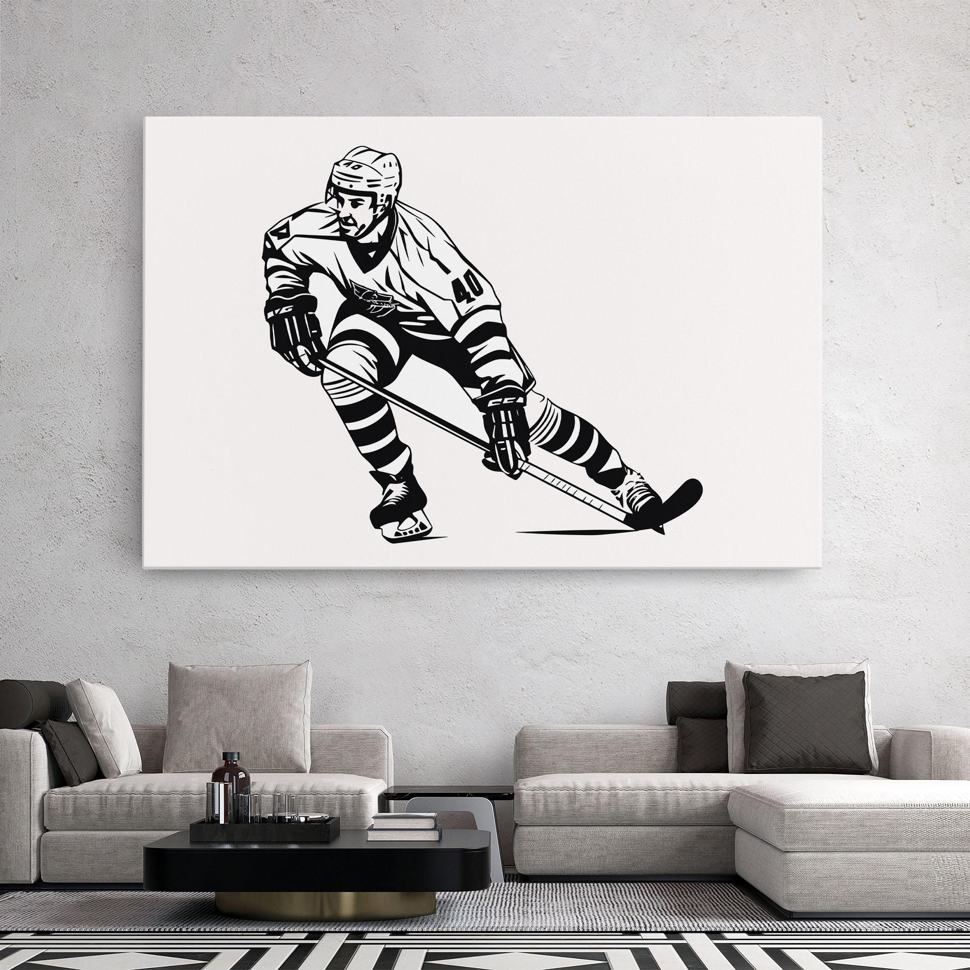 Vászonkép Hockey Player mockup 2
