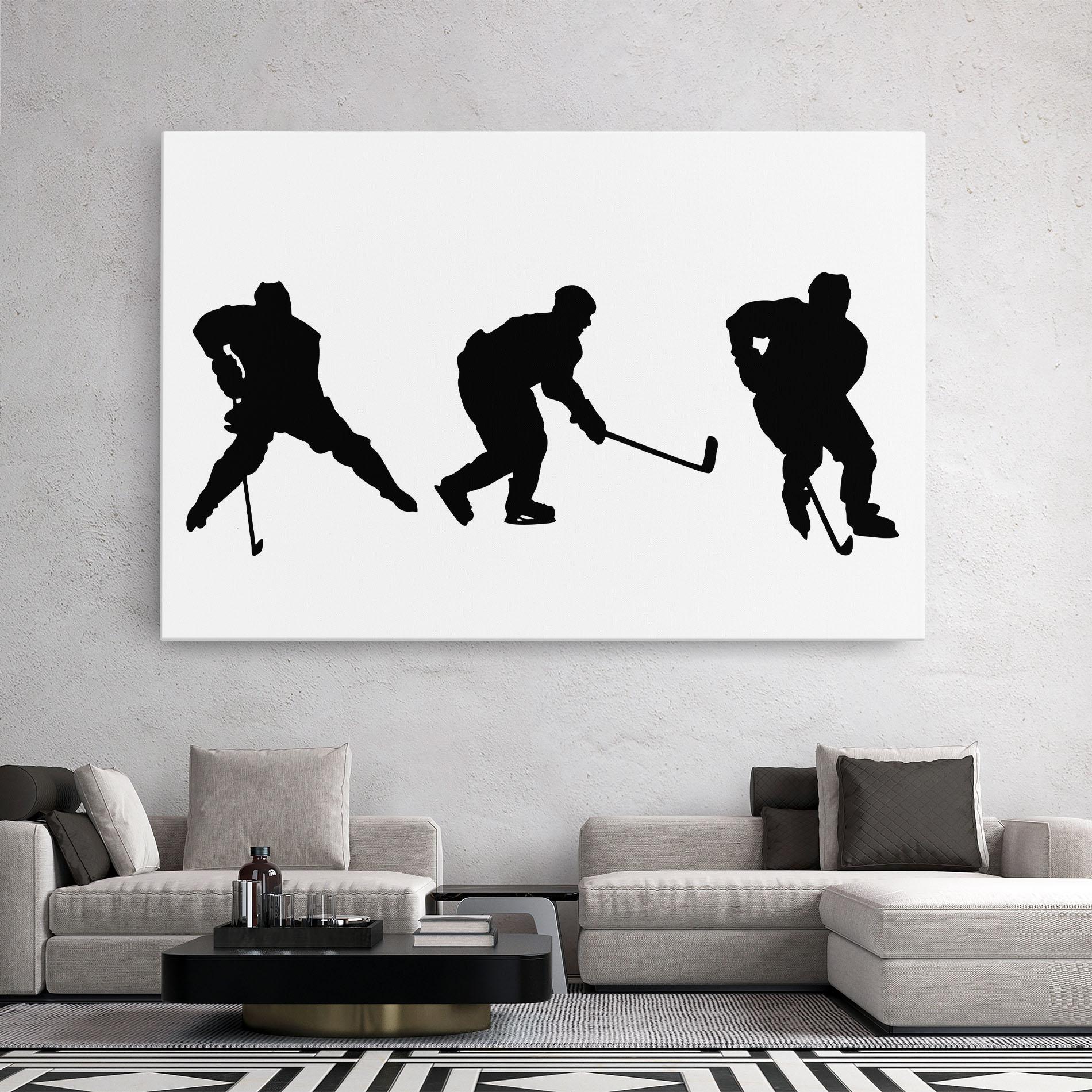 Vászonkép Hockey Pose mockup 2