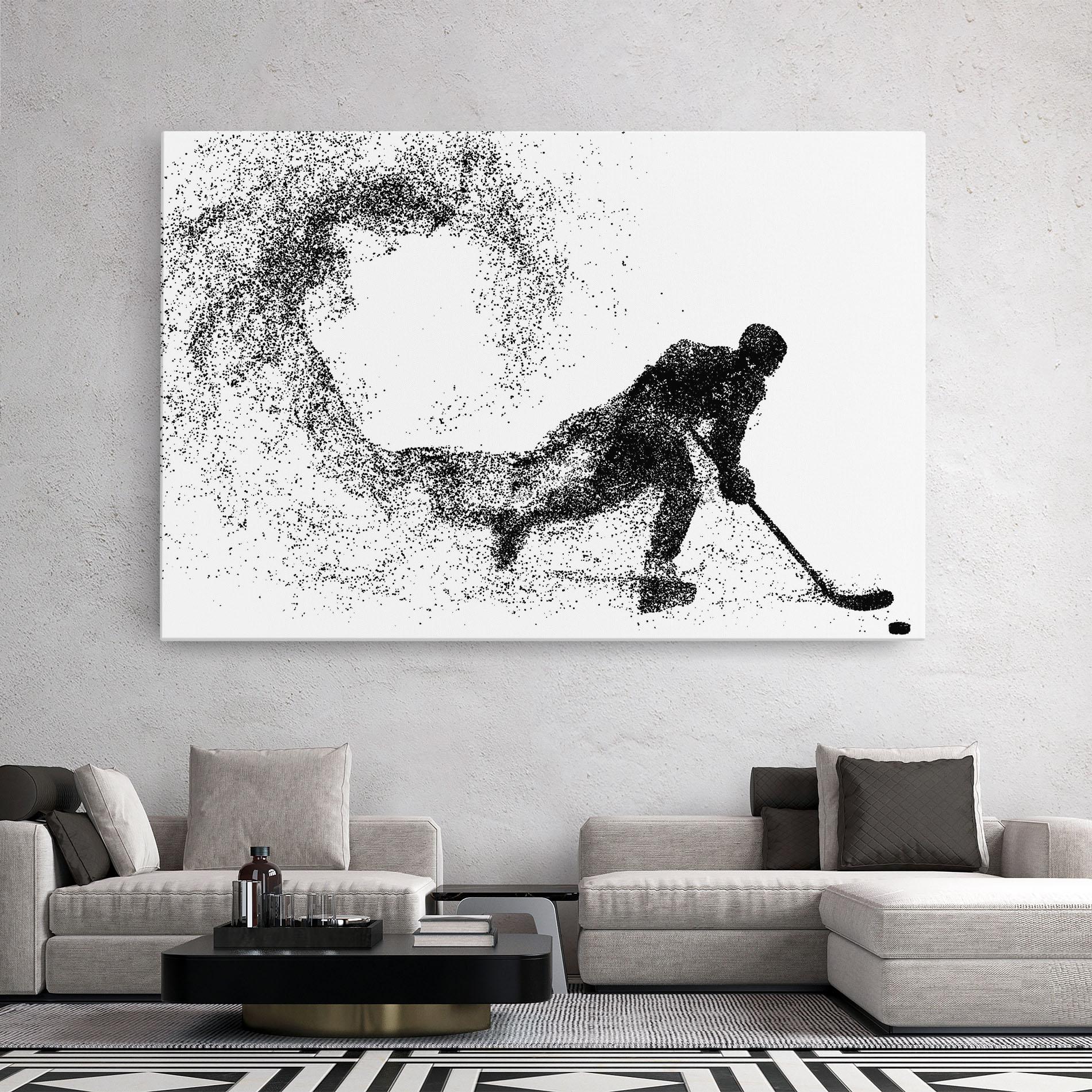 Vászonkép Playing Hockey mockup 2