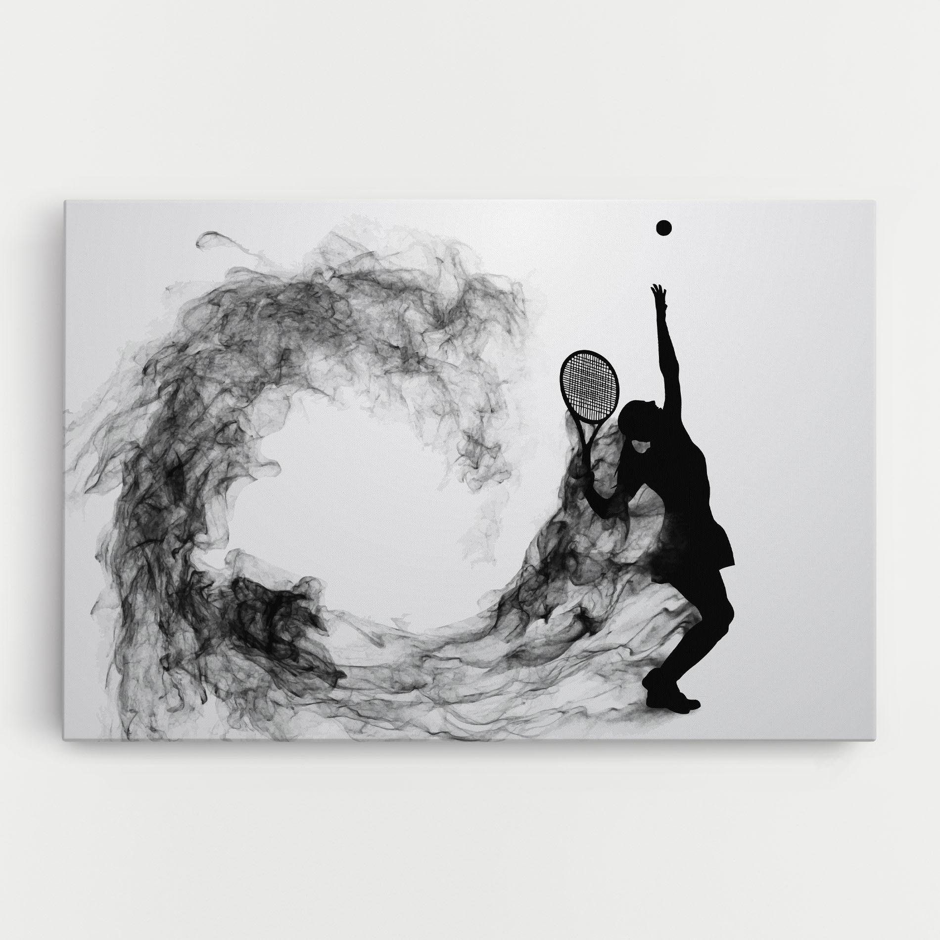 Vászonkép Black Tennis Smoke mockup 0
