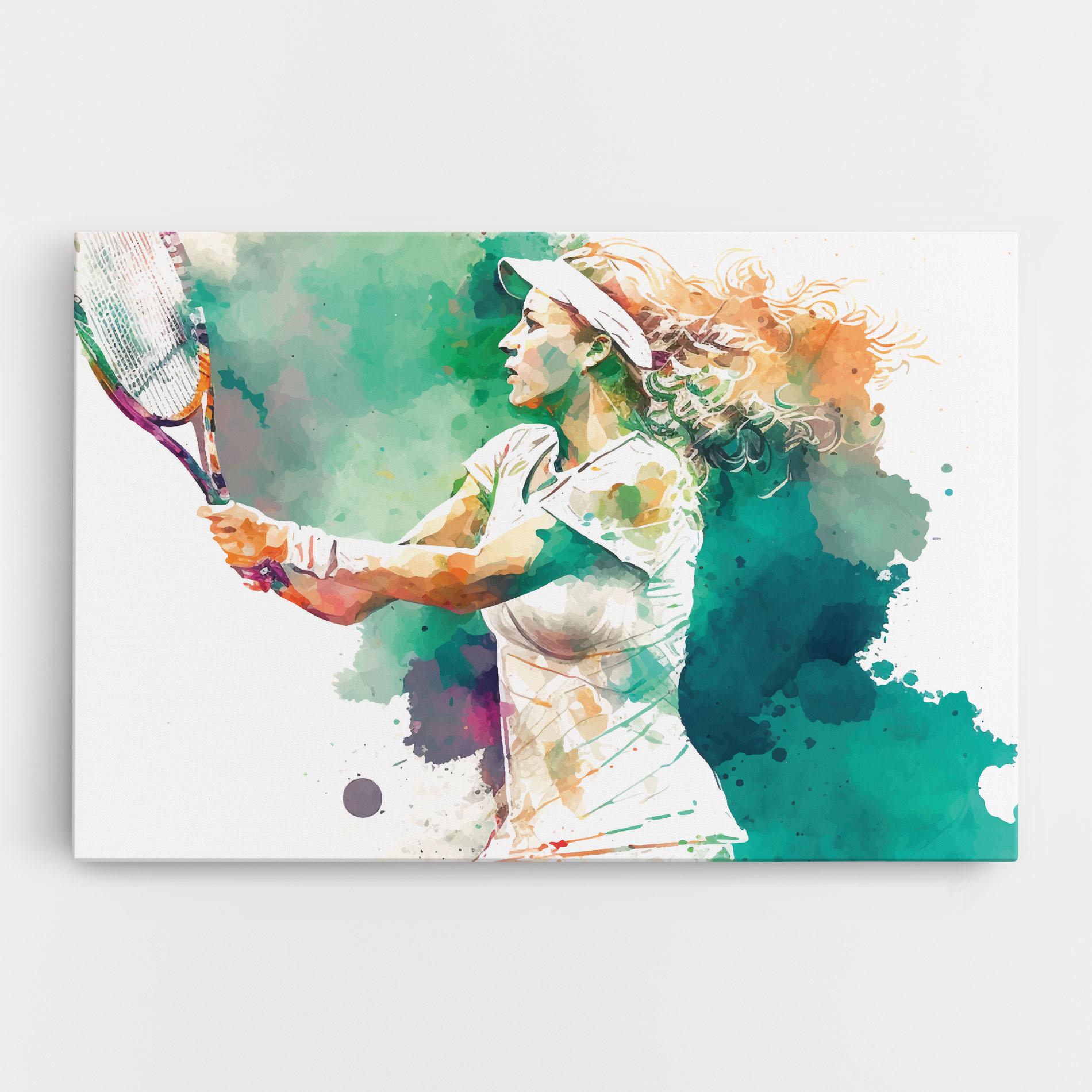 Vászonkép Green Art Tennis mockup 0