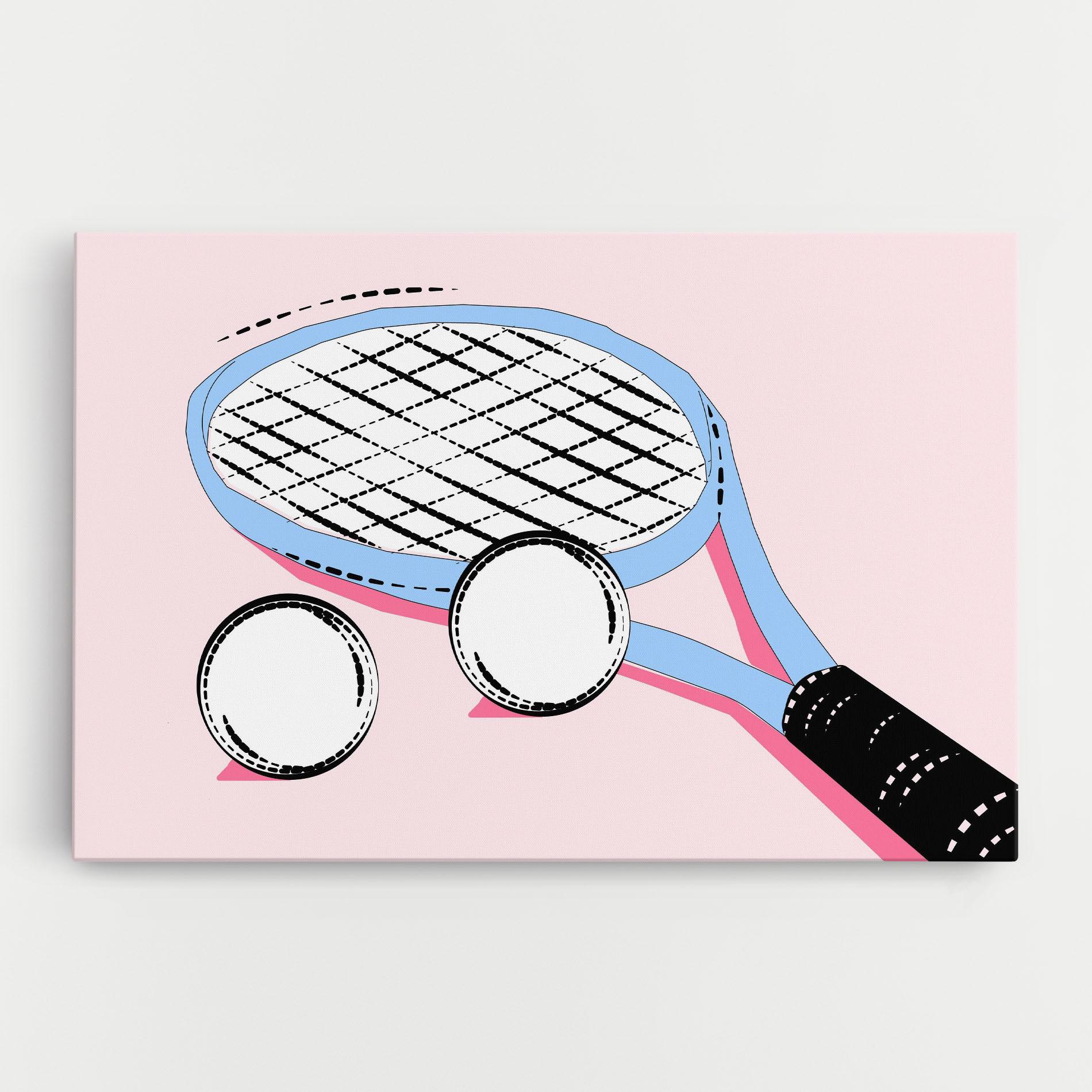 Vászonkép Pink Tennis mockup 0