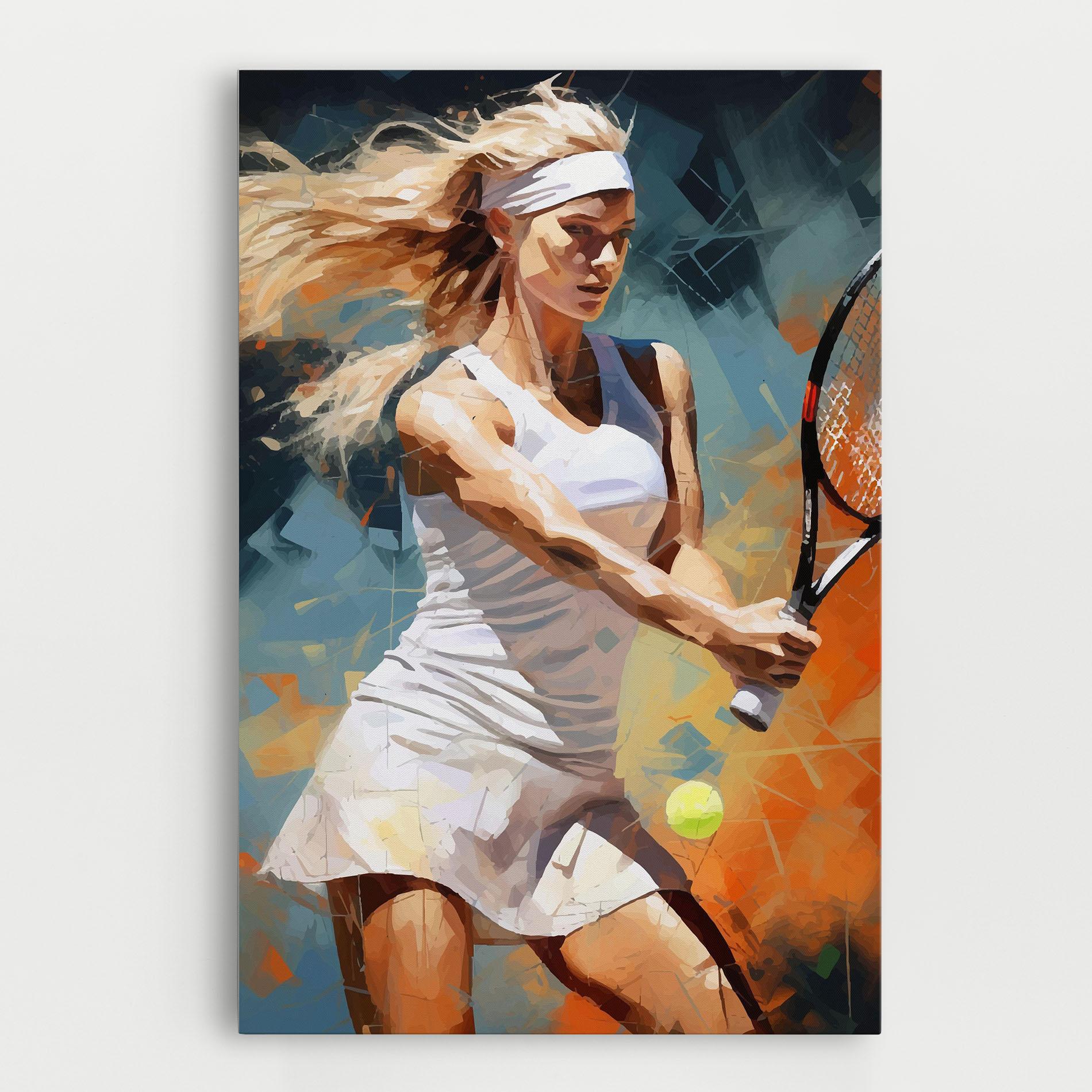 Vászonkép Blonde Tennis Girl mockup 0