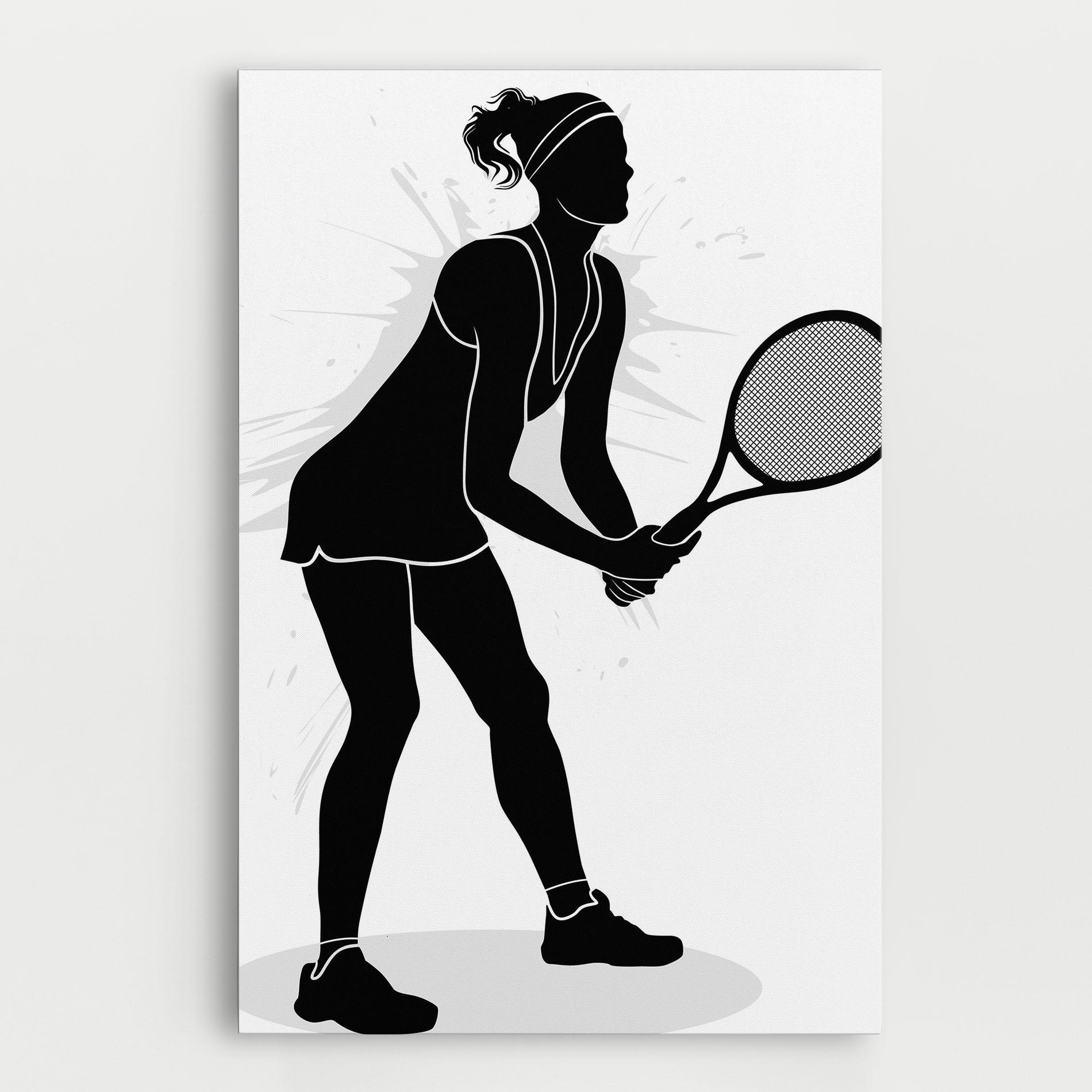Vászonkép Female Tennis Player mockup 0