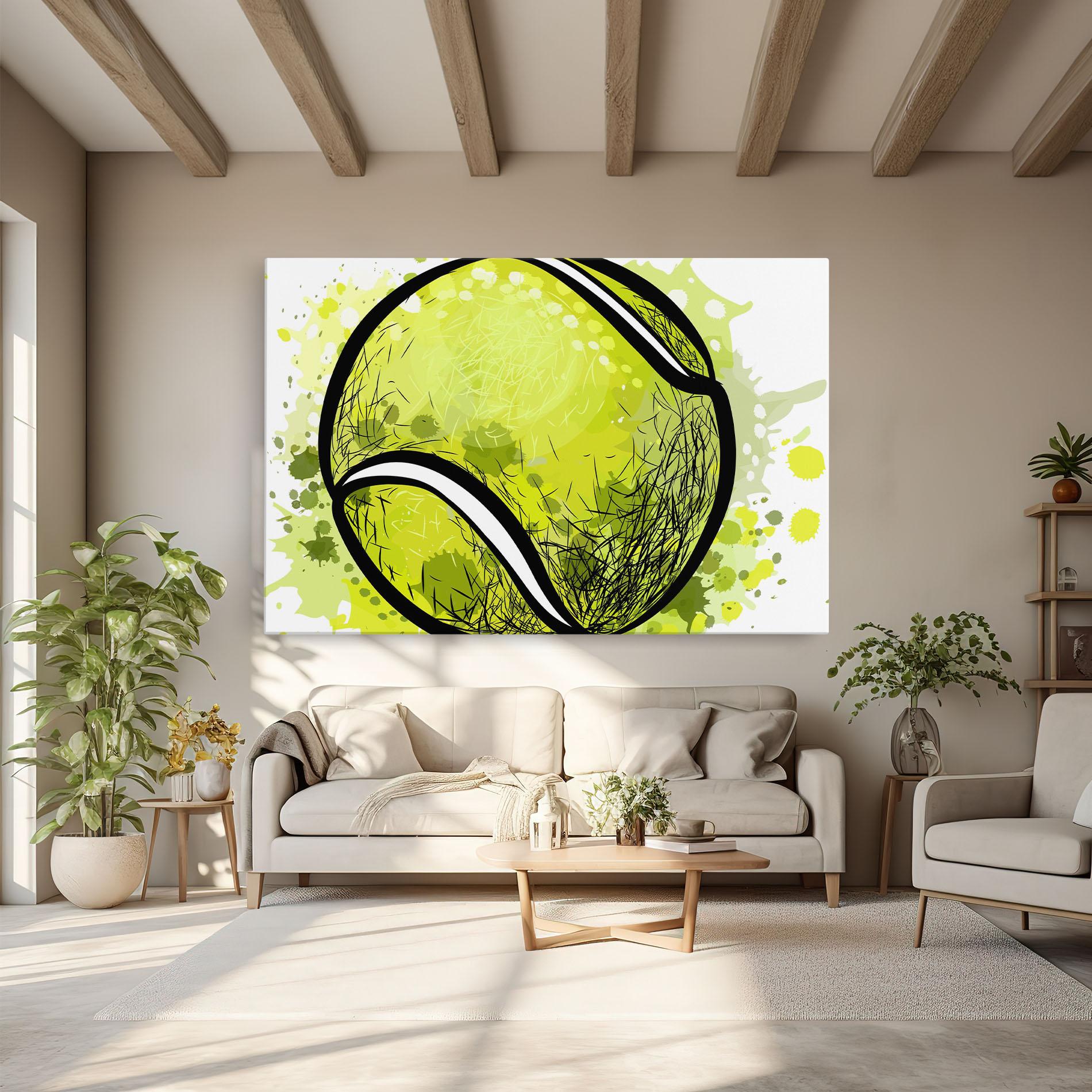 Vászonkép Big Tennis Ball mockup 6