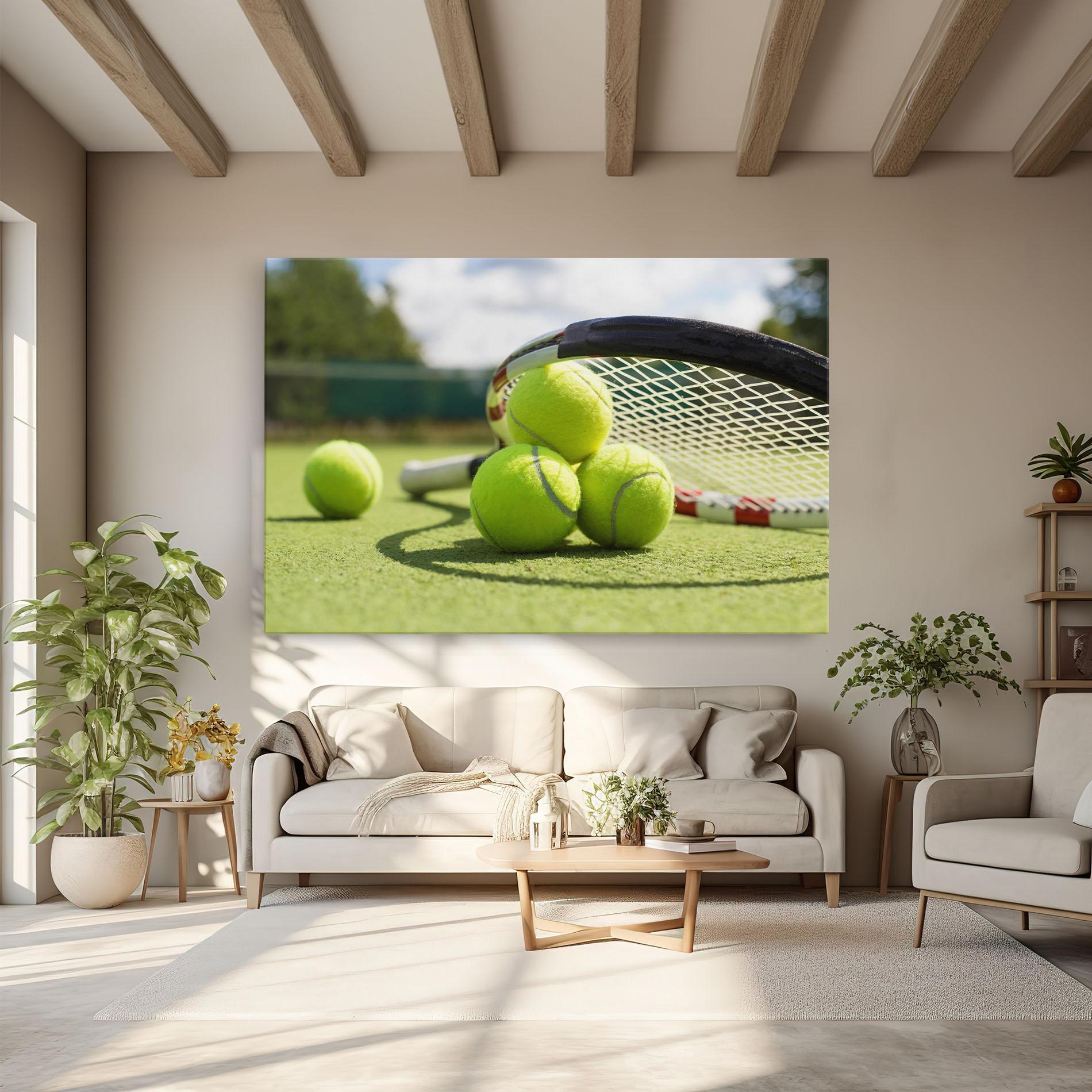 Vászonkép Grass Tennis Balls mockup 6