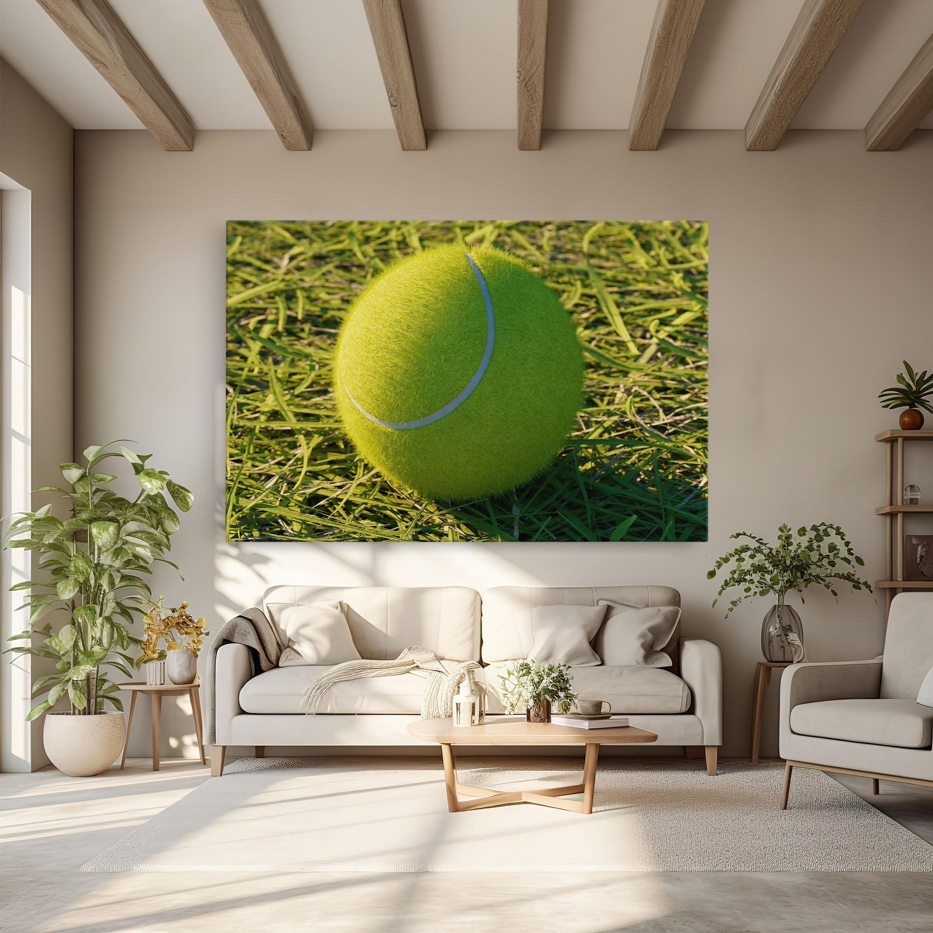 Vászonkép Green Tennis Ball mockup 6