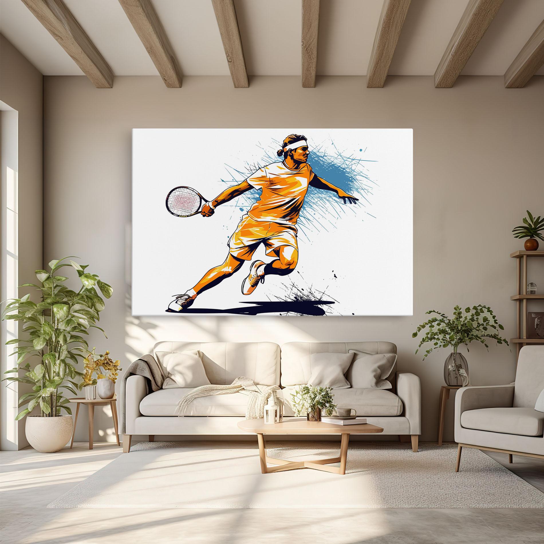 Vászonkép Orange Blue Tennis mockup 6