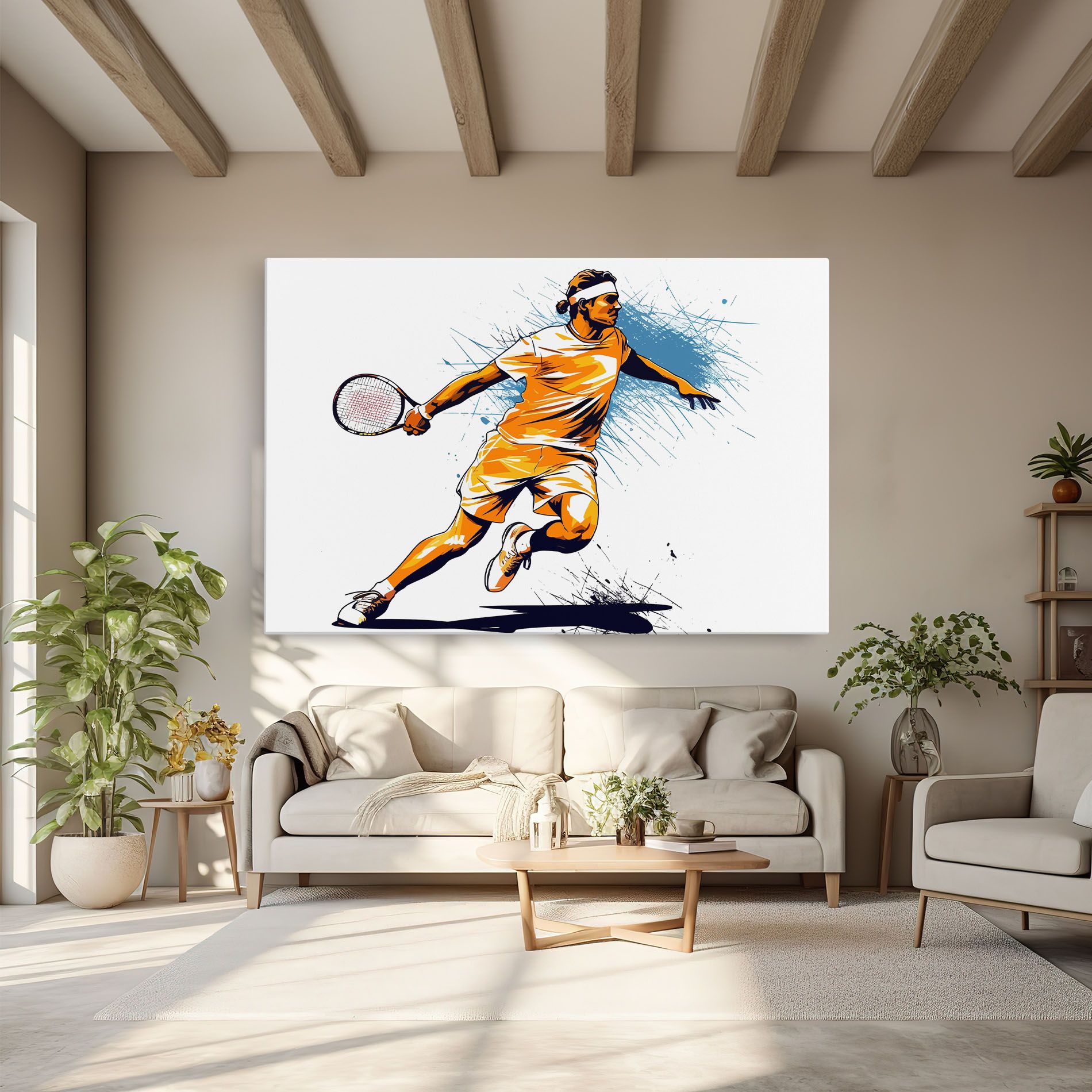 Orange Blue Tennis mockup 6