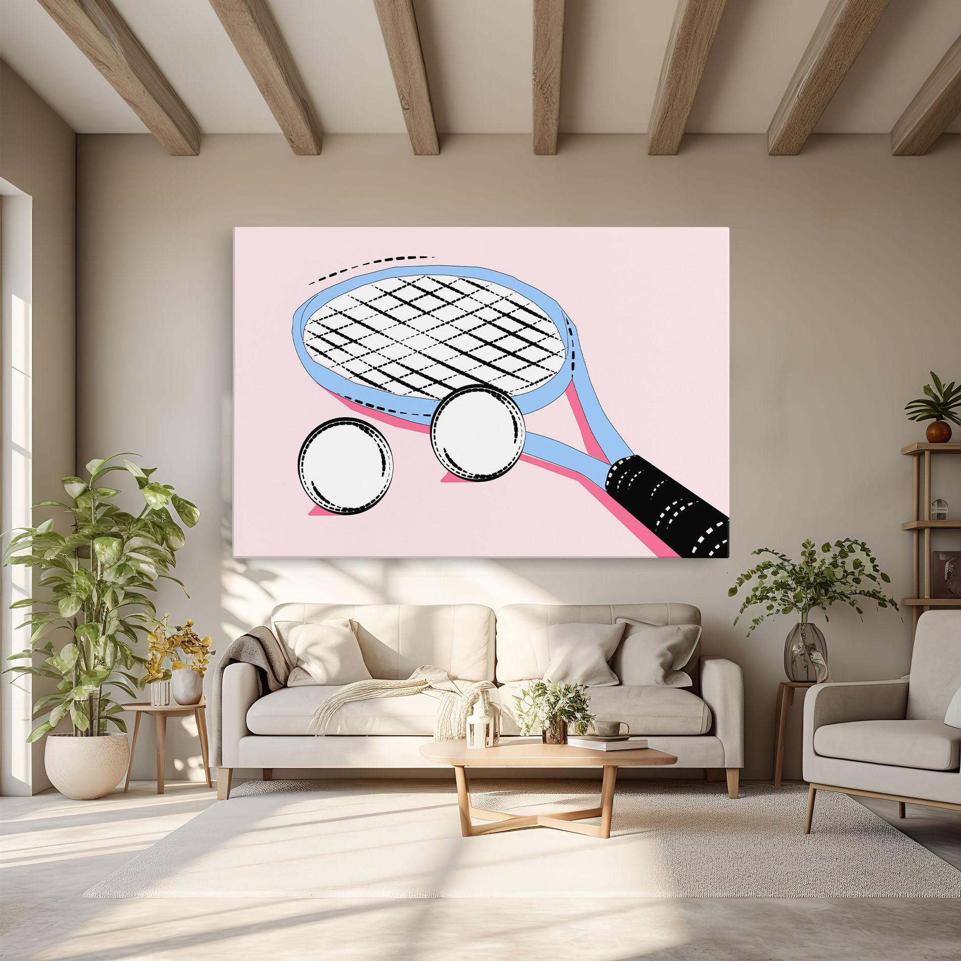 Vászonkép Pink Tennis mockup 6