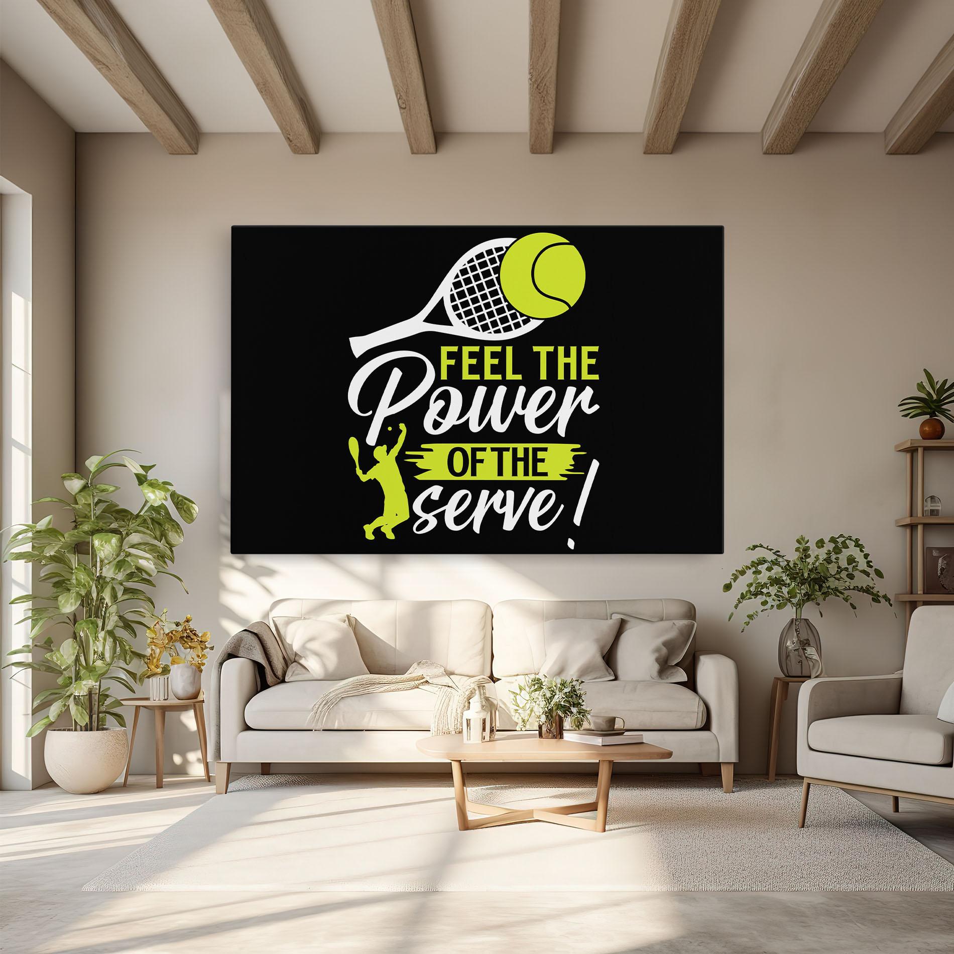 Vászonkép Power Serve mockup 6