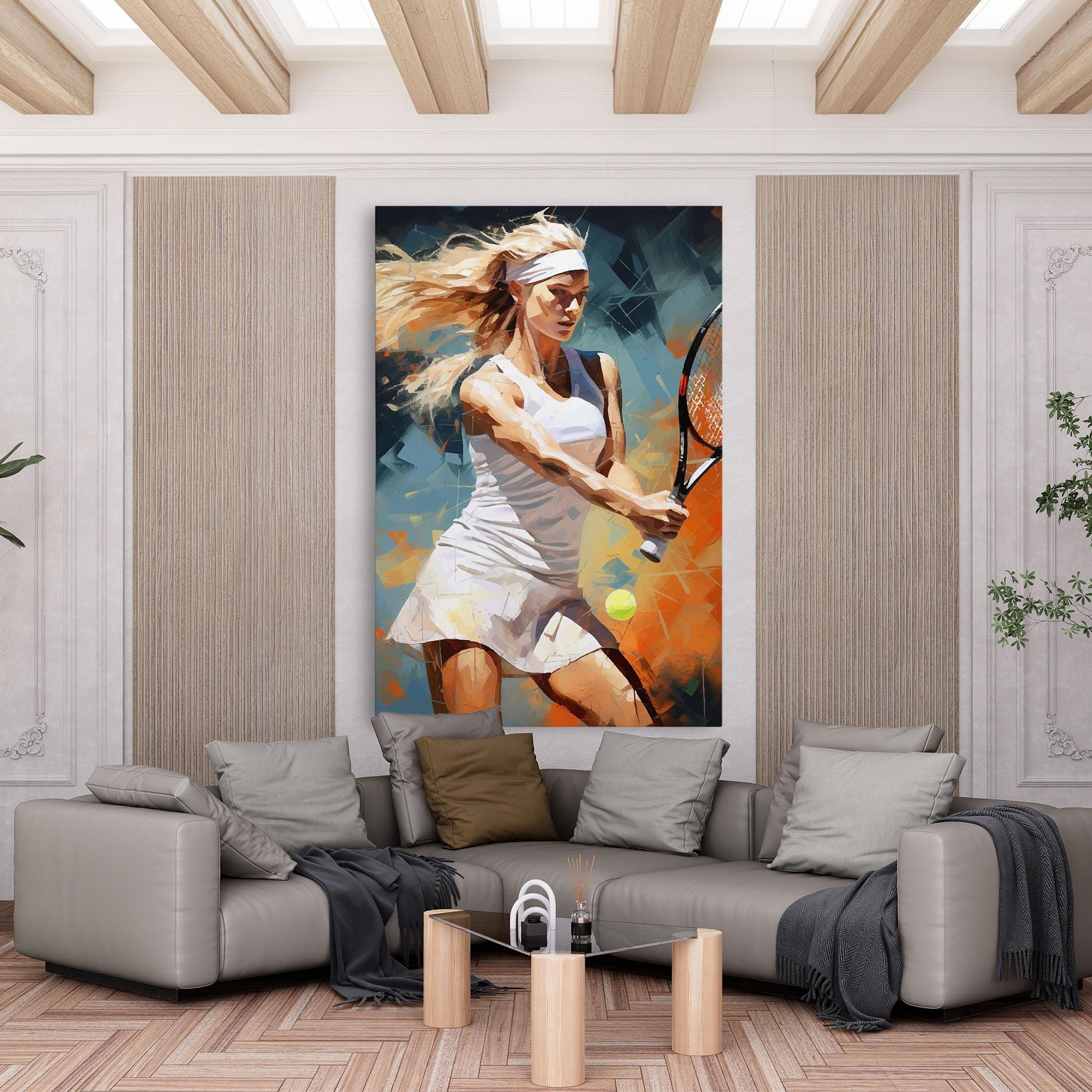 Vászonkép Blonde Tennis Girl mockup 6