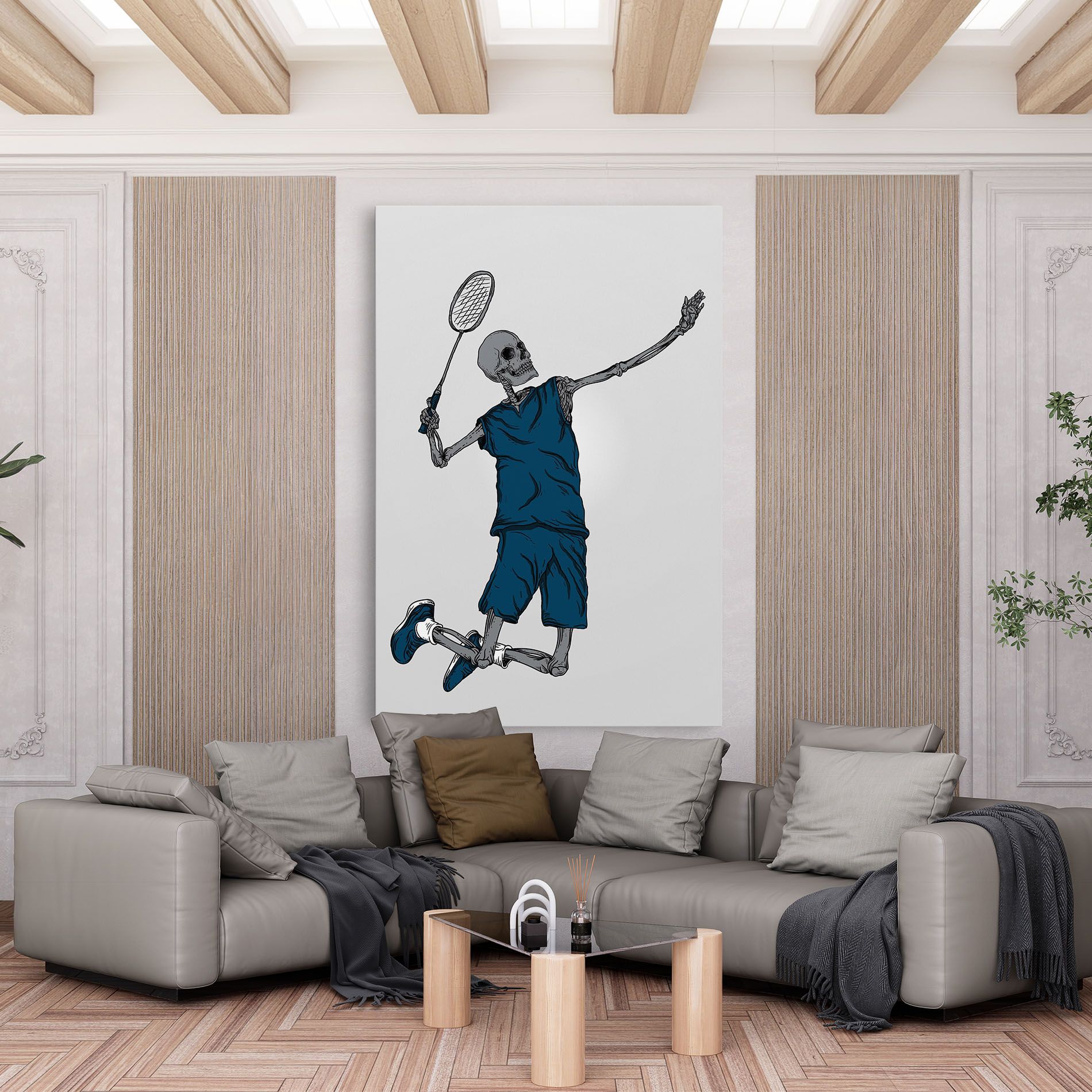 Blue Skull Tennis mockup 6
