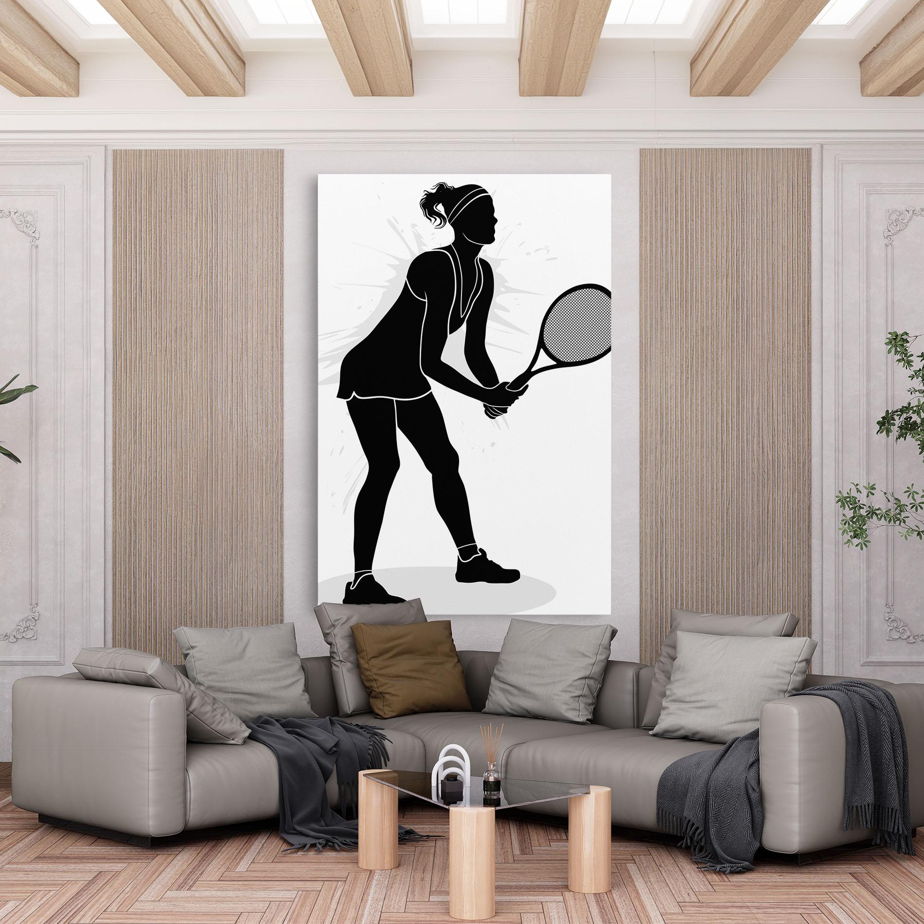 Vászonkép Female Tennis Player mockup 6